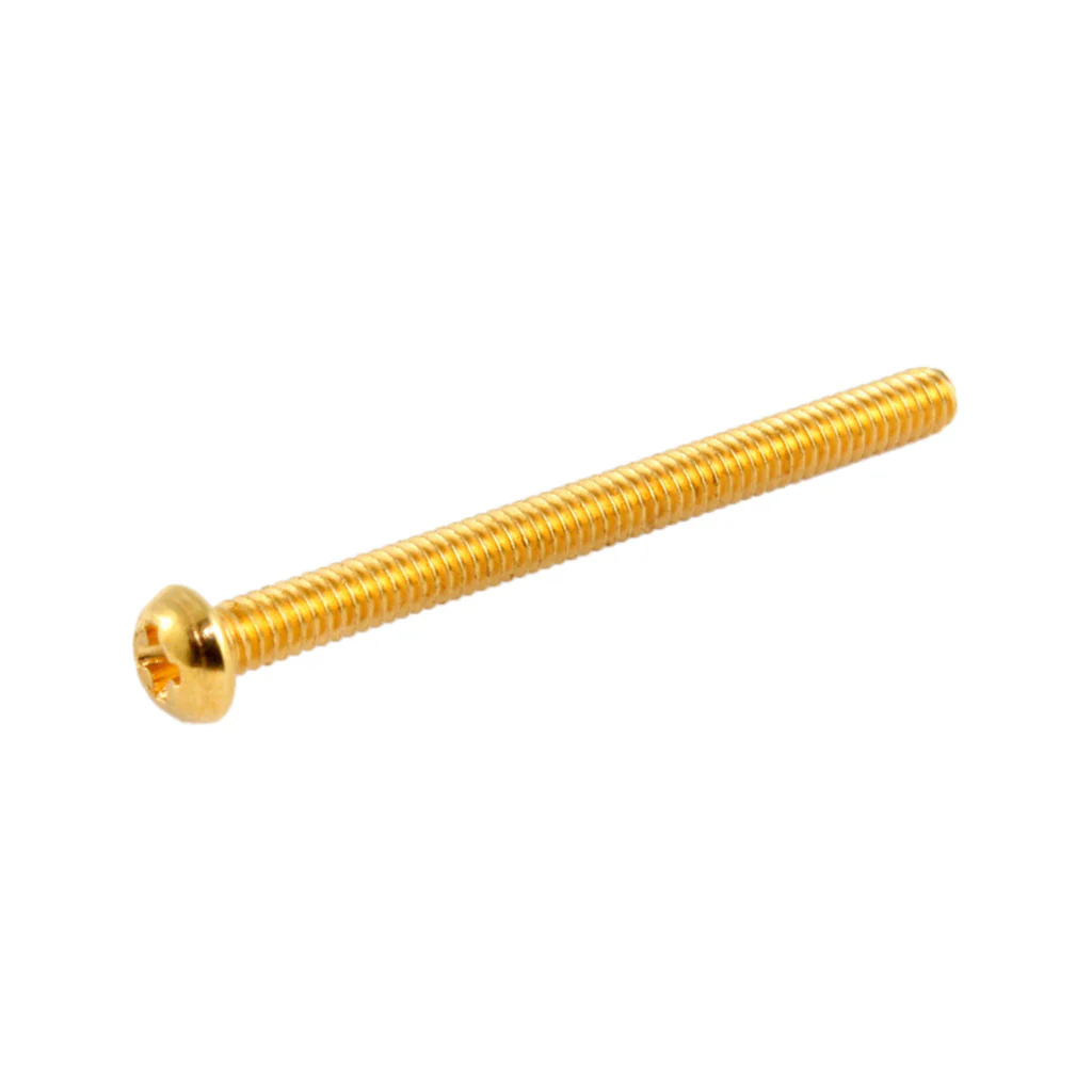 Allparts GS-0012 Long Humbucking Screws, Gold, Pack of 4 - Image 2