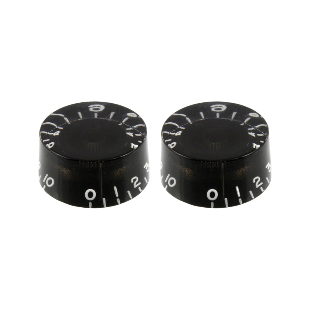 Allparts PK-0130-023 Black Vintage Style Speed Knob, Set of 2