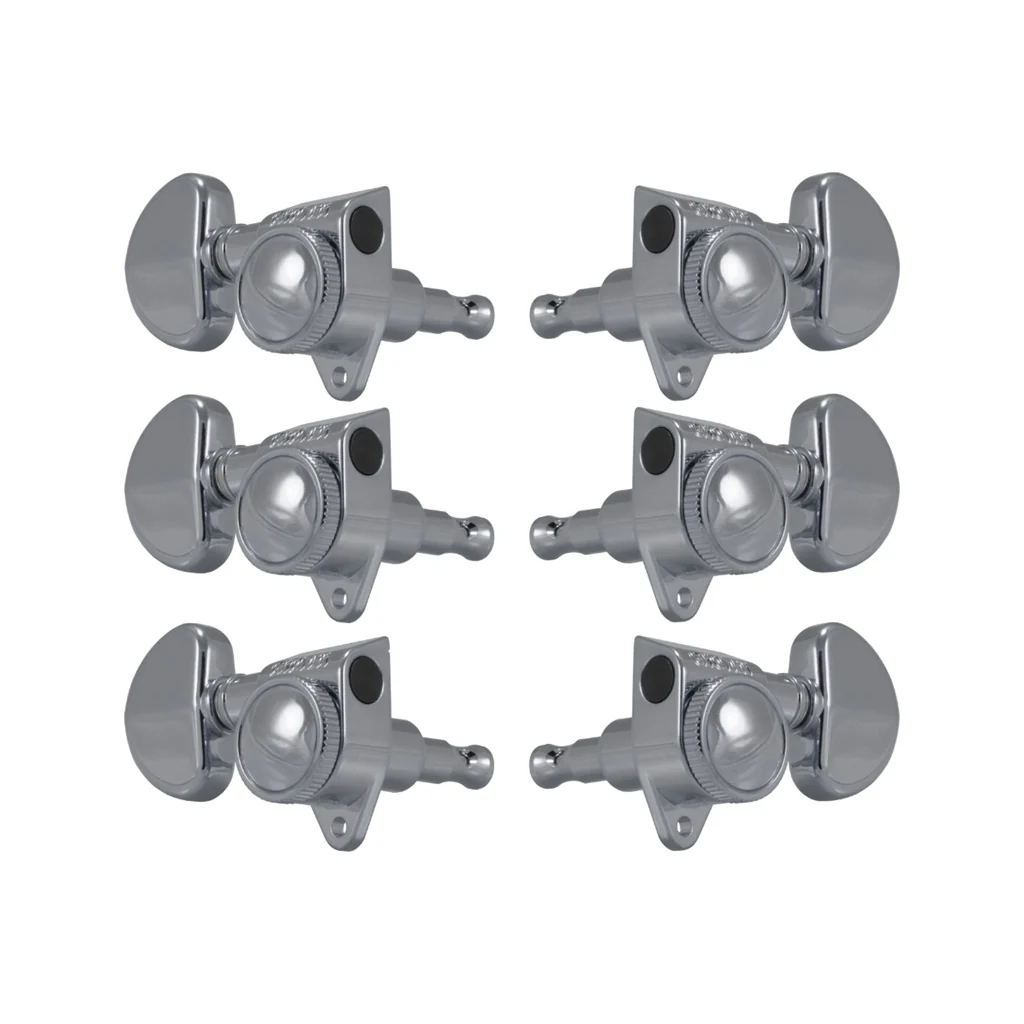Allparts TK-7935-010 Chrome Grover 502 Series 3X3 Locking Tuners, Set of 6 - Image 2