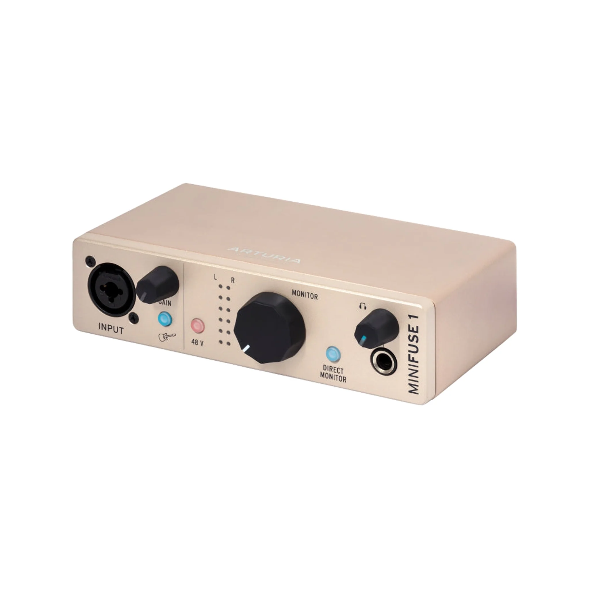 Arturia MiniFuse 1 USB-C Audio Interface, Champagne - Image 2