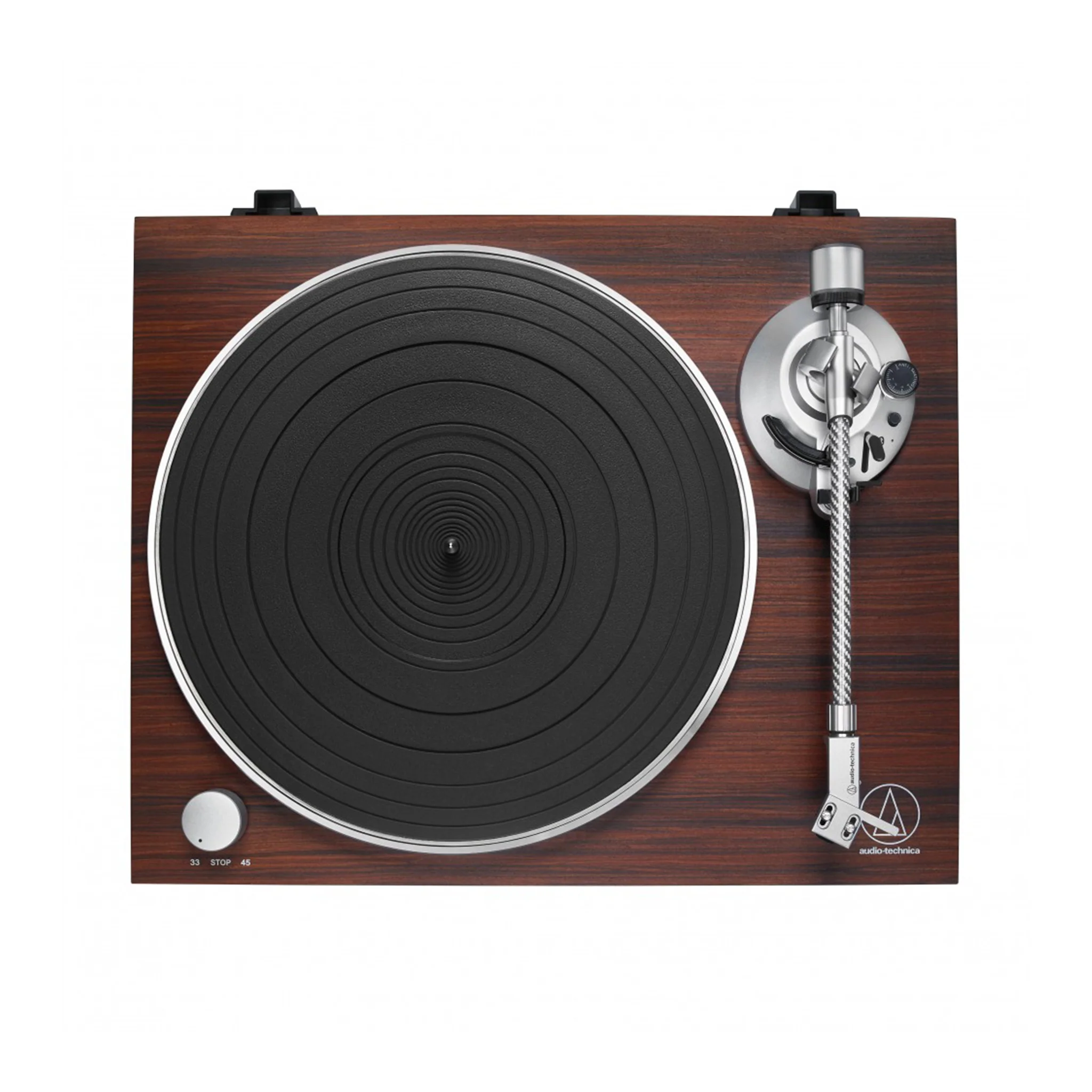 Audio-Technica AT-LPW50BT-RW Wireless Belt-Drive Turntable, Rosewood - Image 3