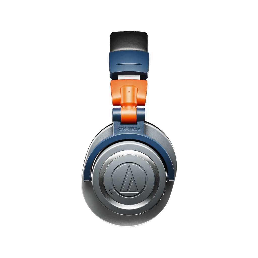 Audio-Technica ATH-M50xBT2LAB Wireless/Wired Monitor Headphones Blue Orange Limited Edition - Image 2