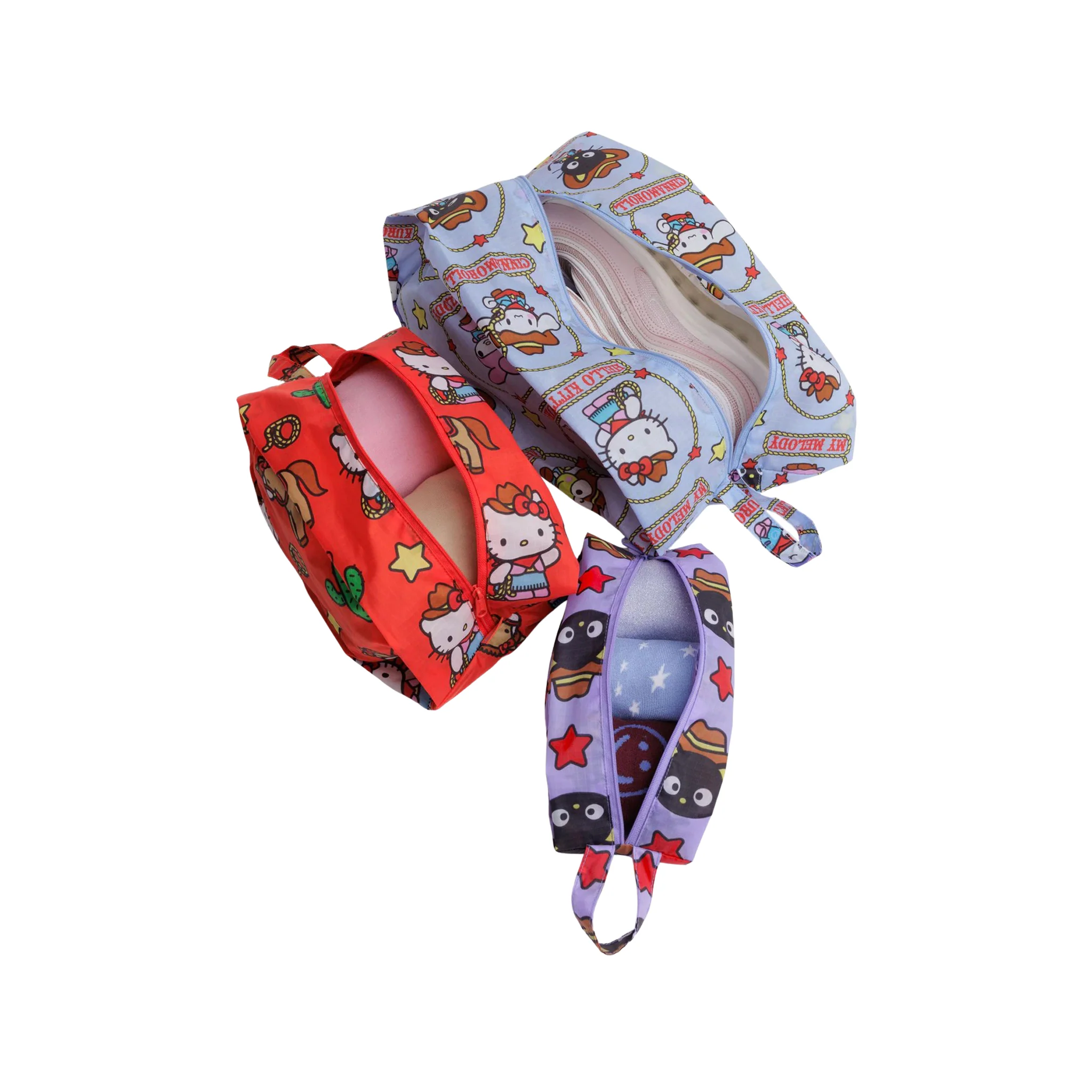 Baggu 3D Zip Set, Hello Kitty and Friends Western - Image 3