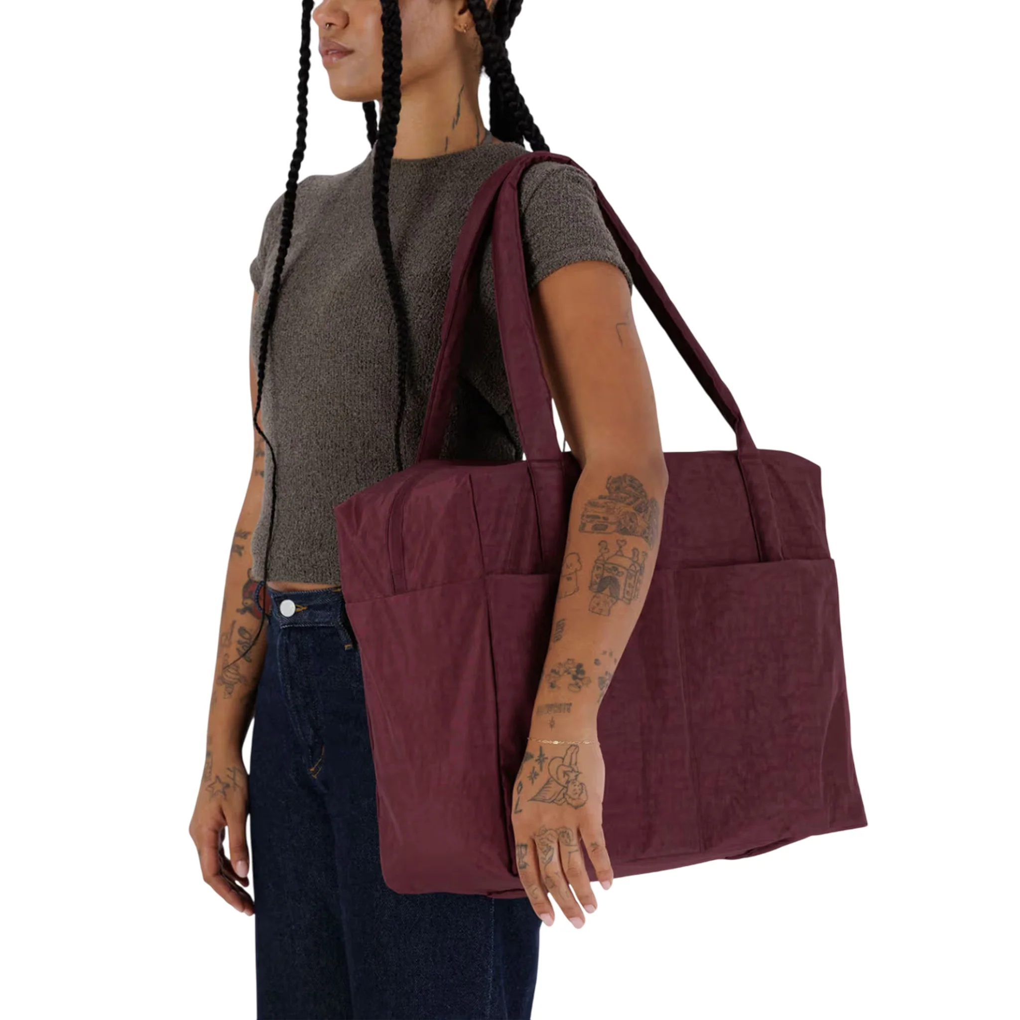Baggu Cloud Carry-On, Mahogany - Image 3