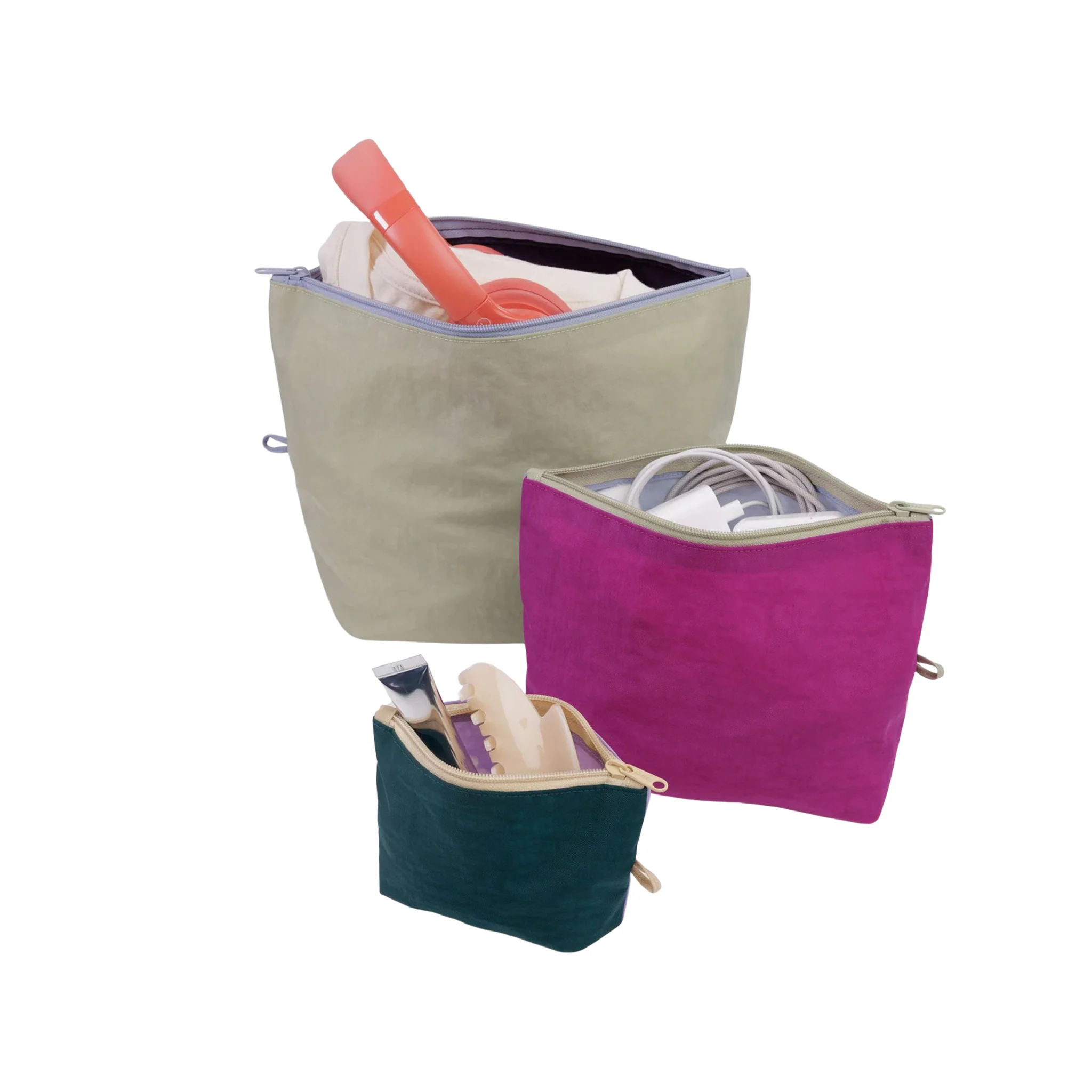 Baggu Go Pouch Set, Lagoon Mix - Image 2