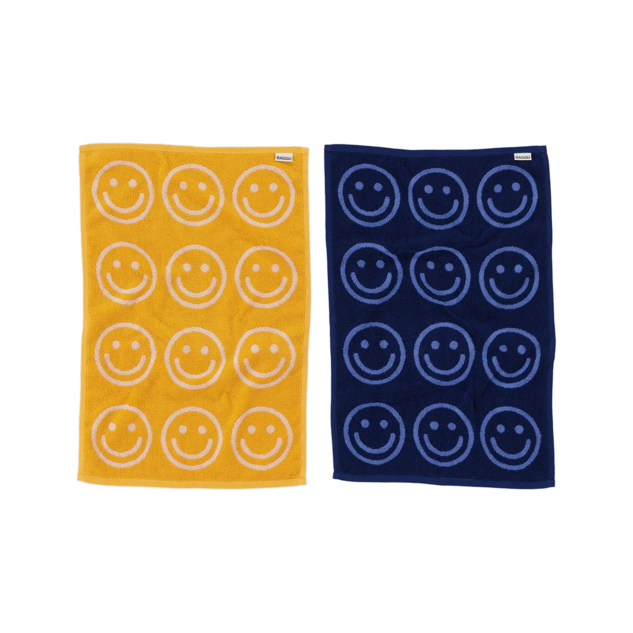 Baggu Hand Towel, Happy Blue Marigold, Set of 2 - Image 2