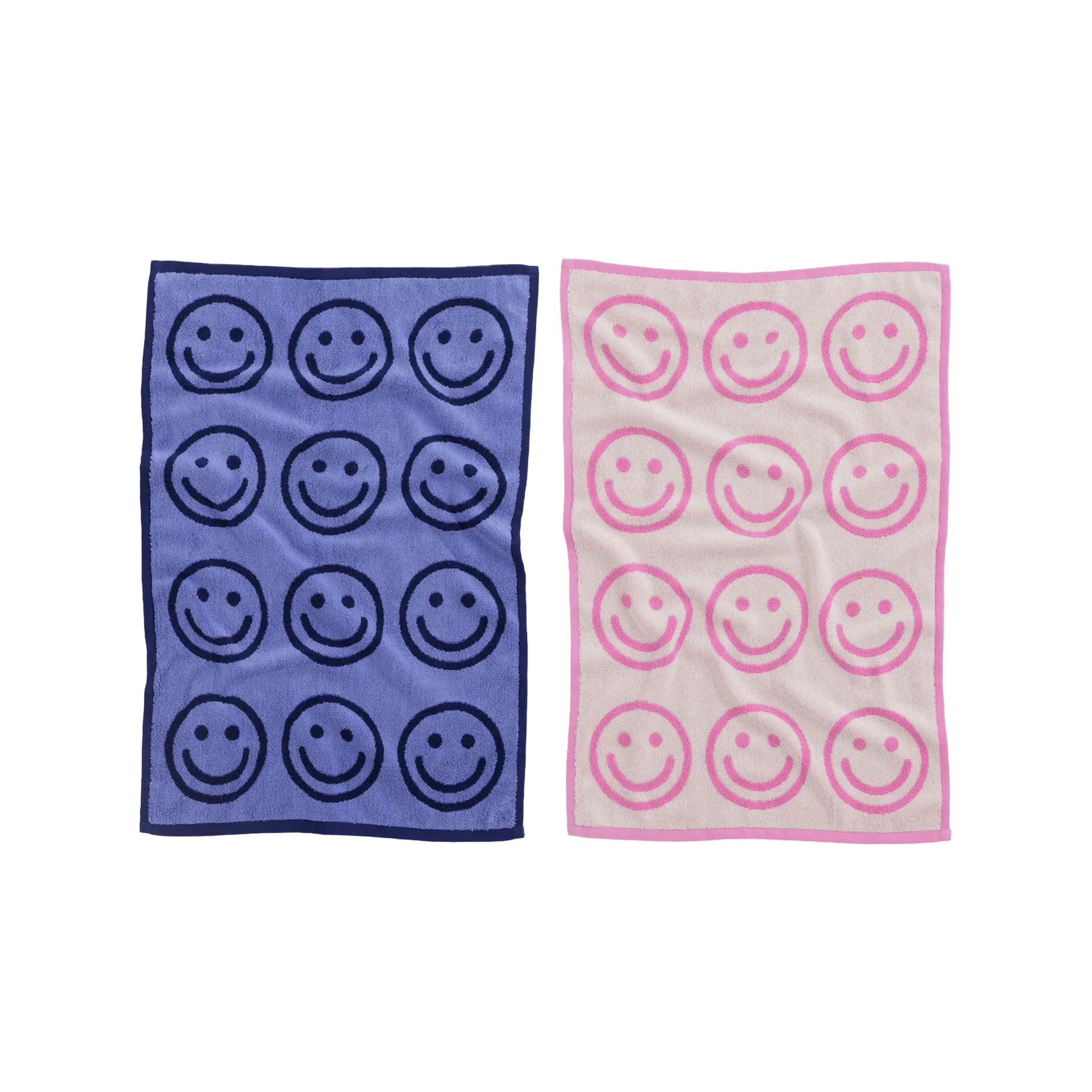 Baggu Hand Towel, Happy Pink Blue, Set of 2 - Image 2
