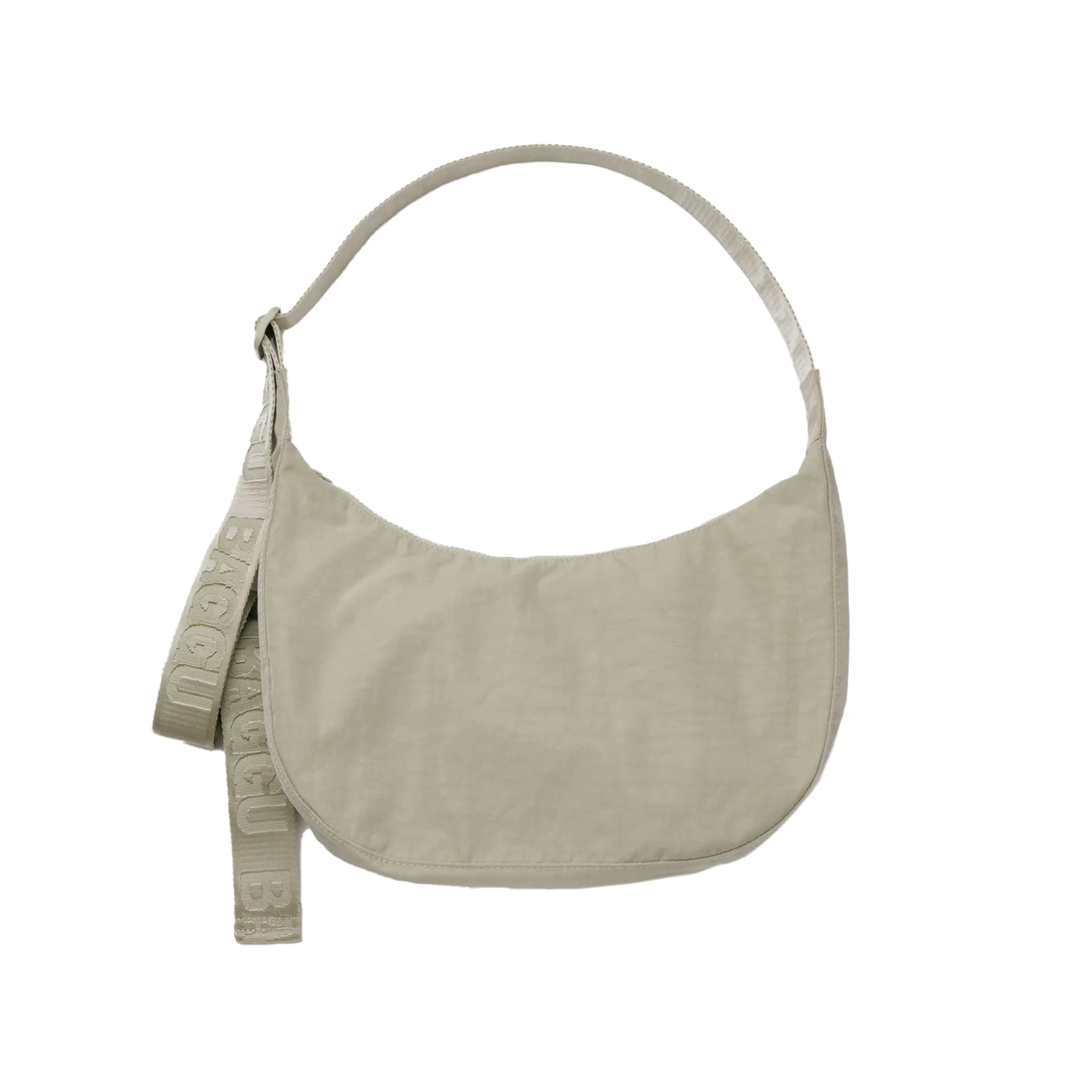 Baggu Medium Nylon Crescent Bag, Celadon