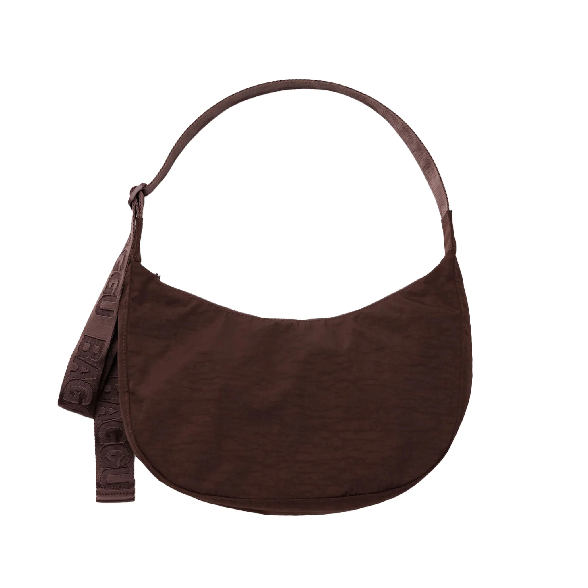 Baggu Medium Nylon Crescent Bag, Coffee