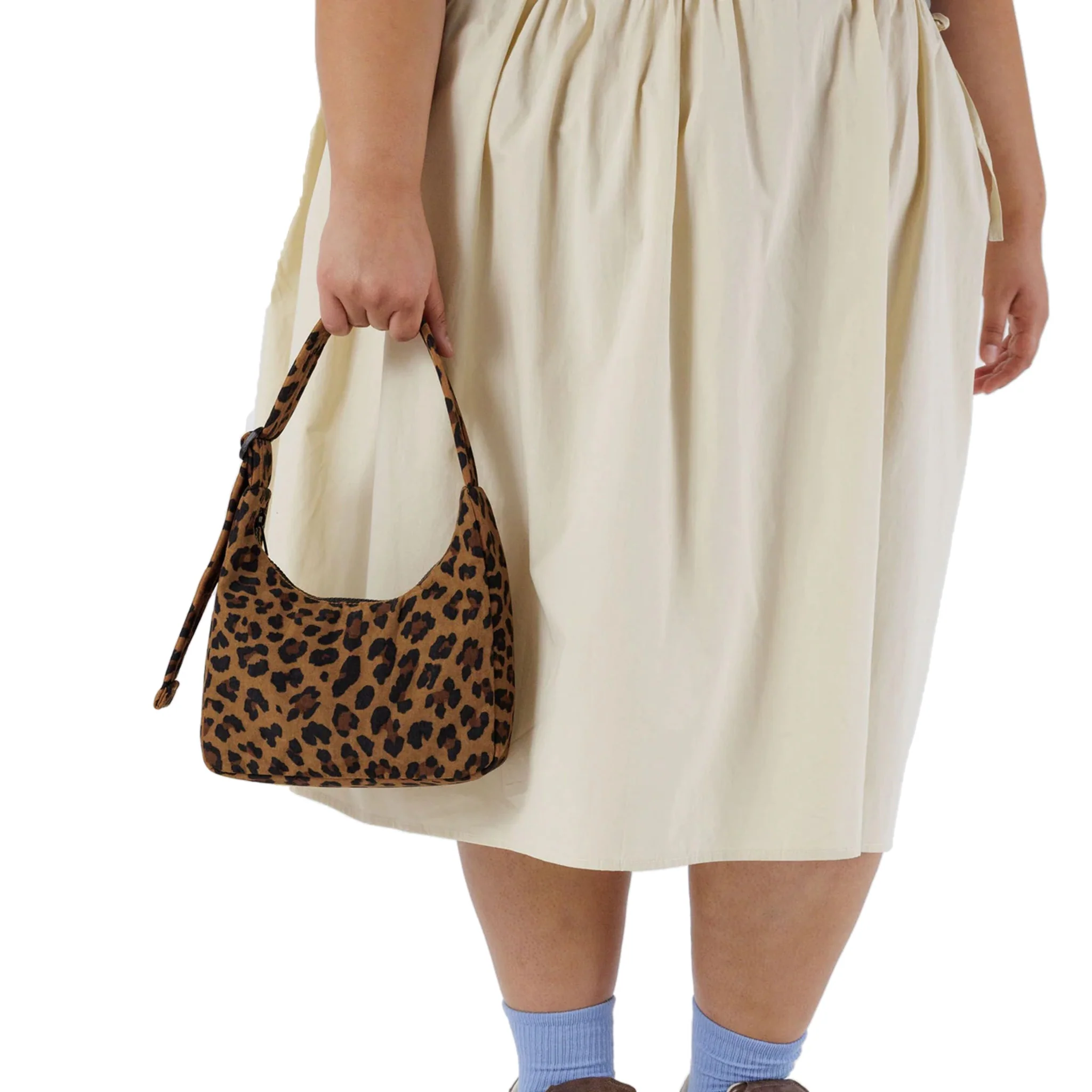 Baggu Mini Nylon Shoulder Bag, Leopard - Image 2