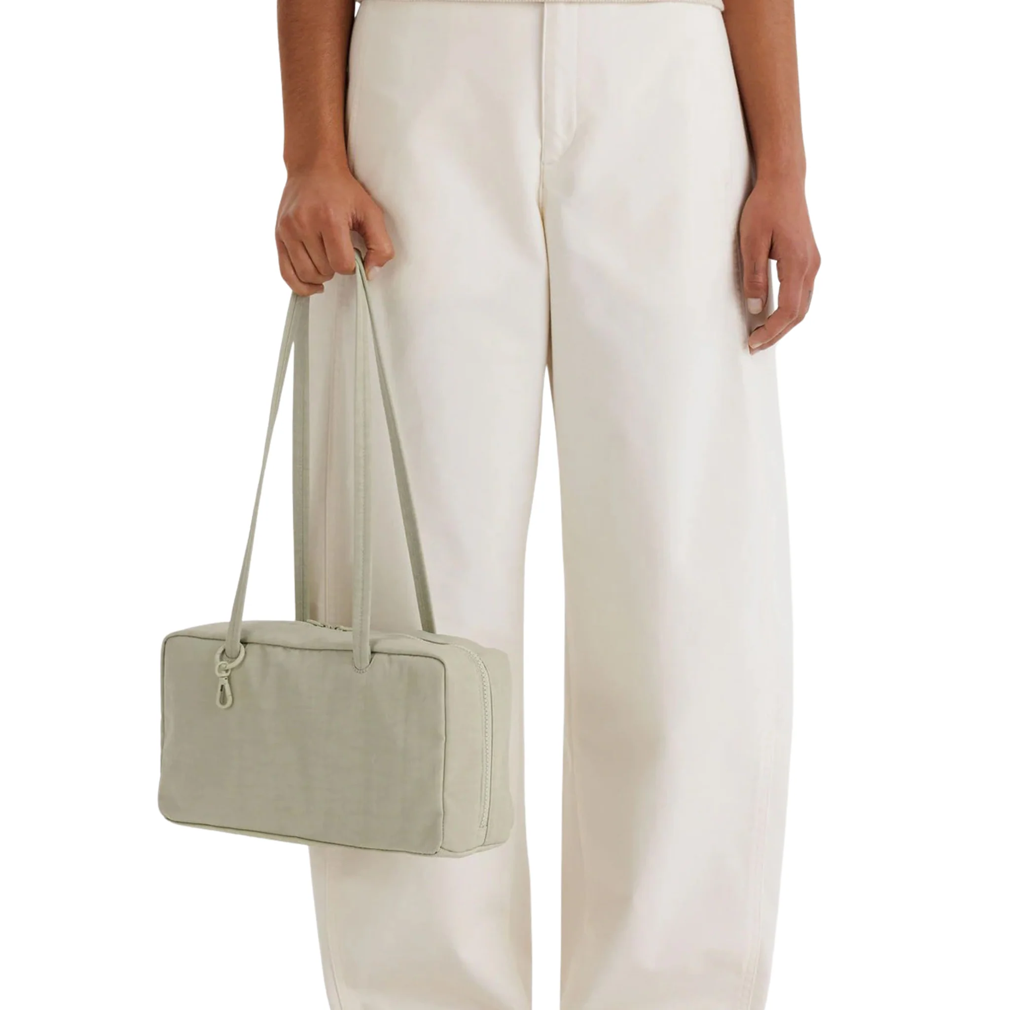 Baggu Nylon Bowler Bag, Celadon - Image 3