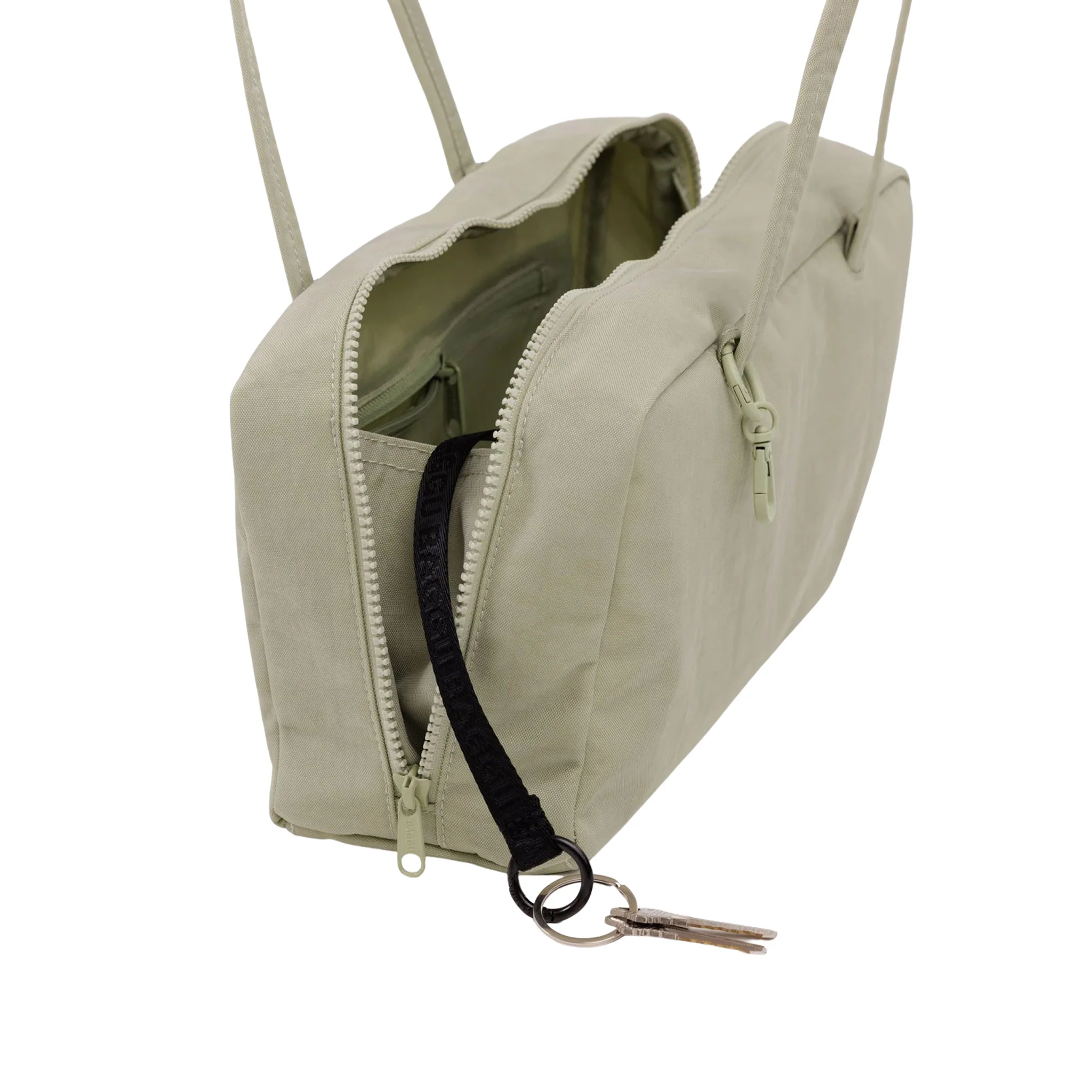 Baggu Nylon Bowler Bag, Celadon - Image 4