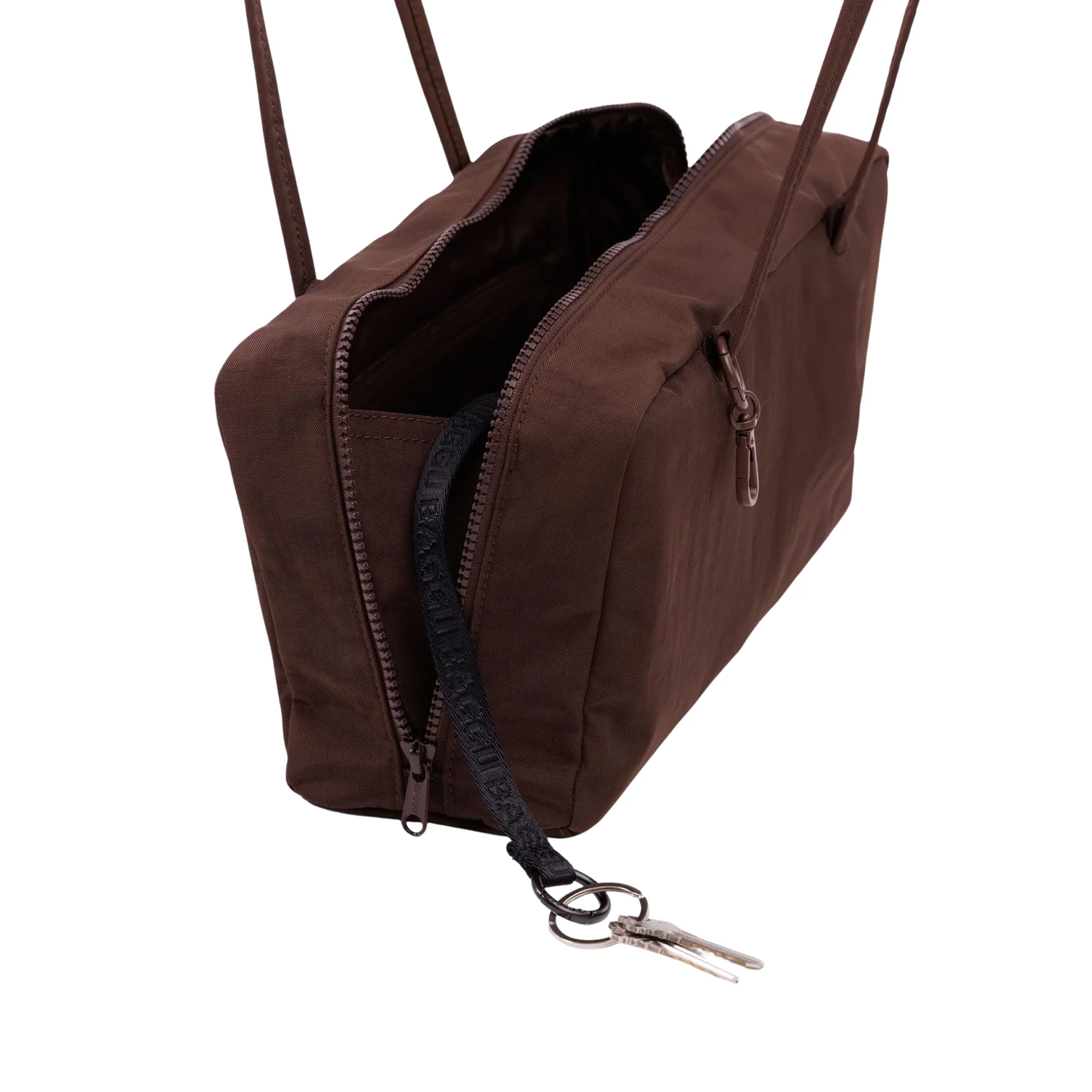 Baggu Nylon Bowler Bag, Coffee - Image 4