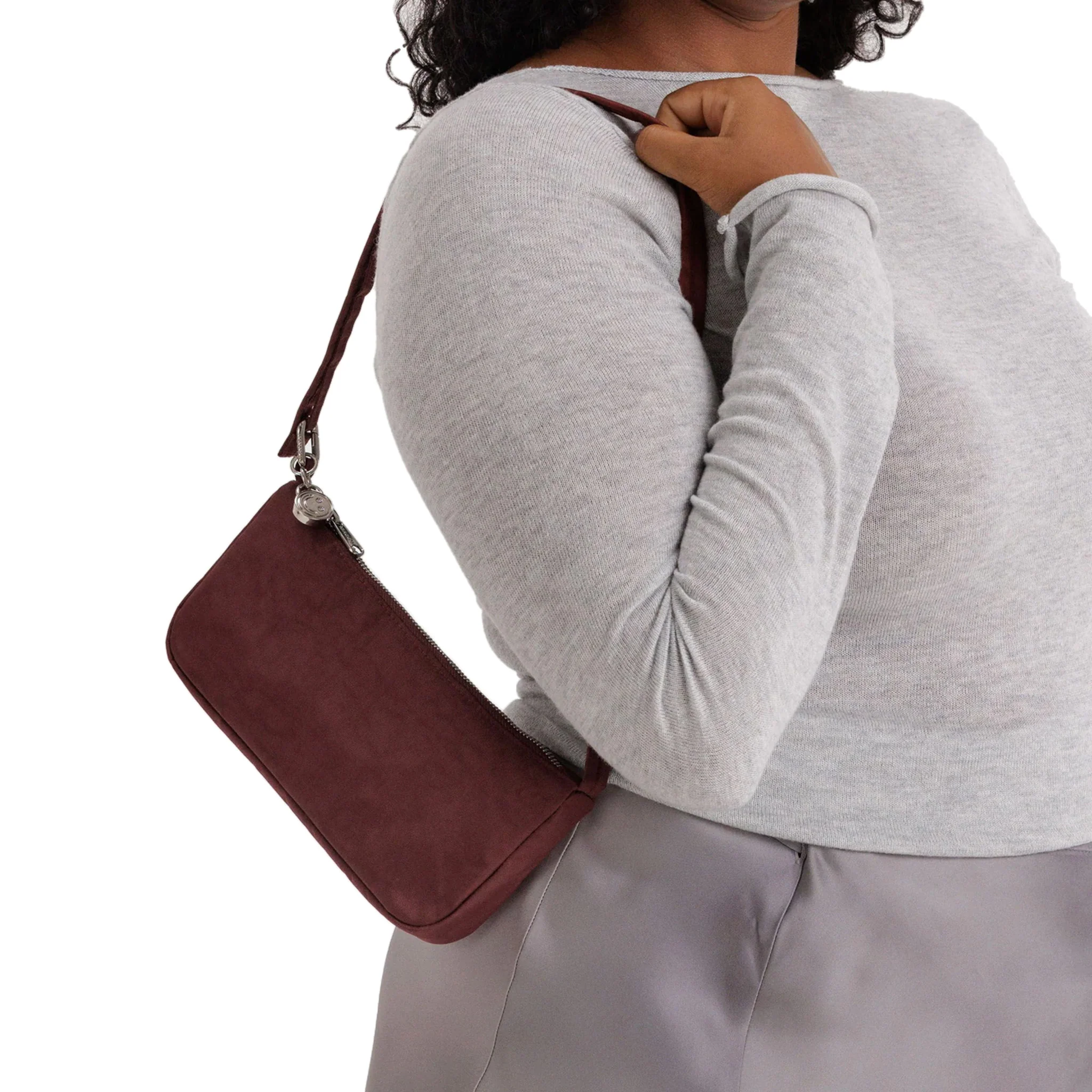 Baggu Nylon Pochette, Mahogany - Image 2