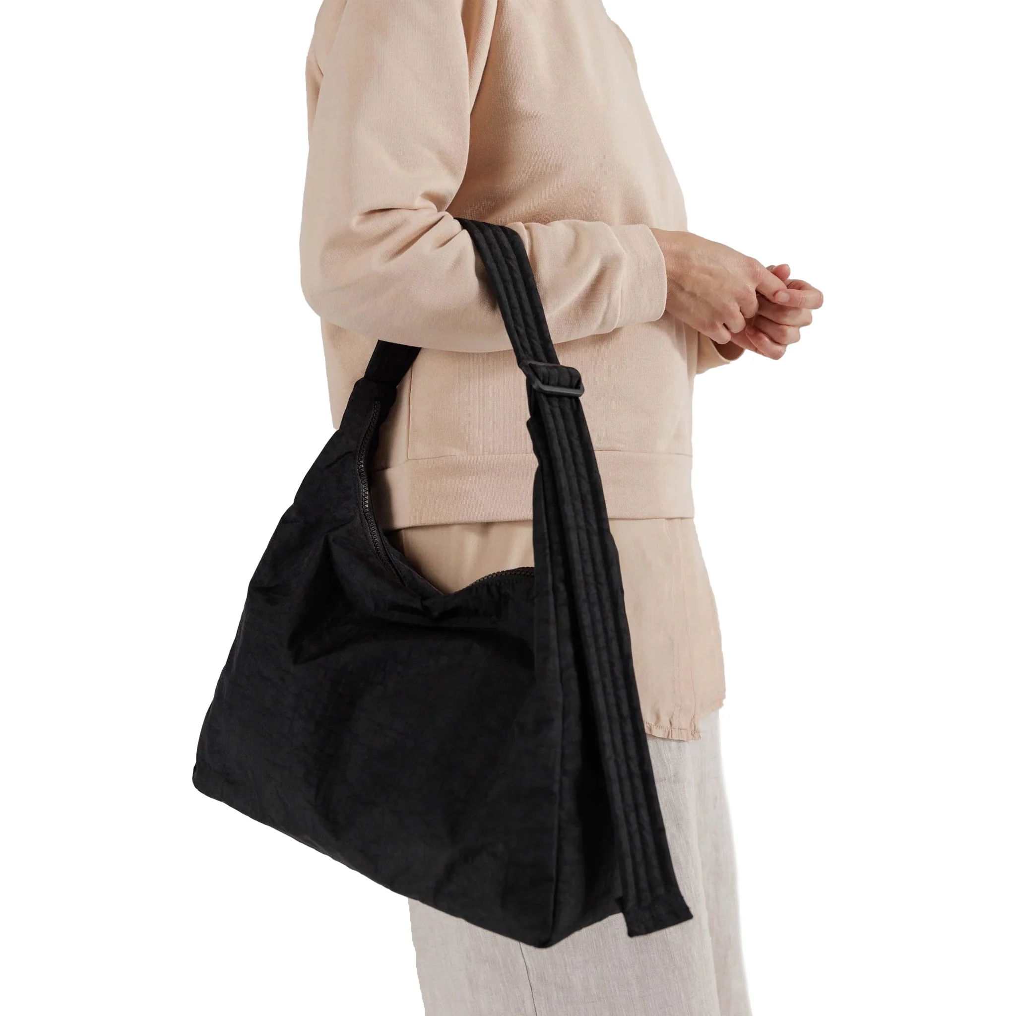 Baggu Nylon Shoulder Bag, Black - Image 2