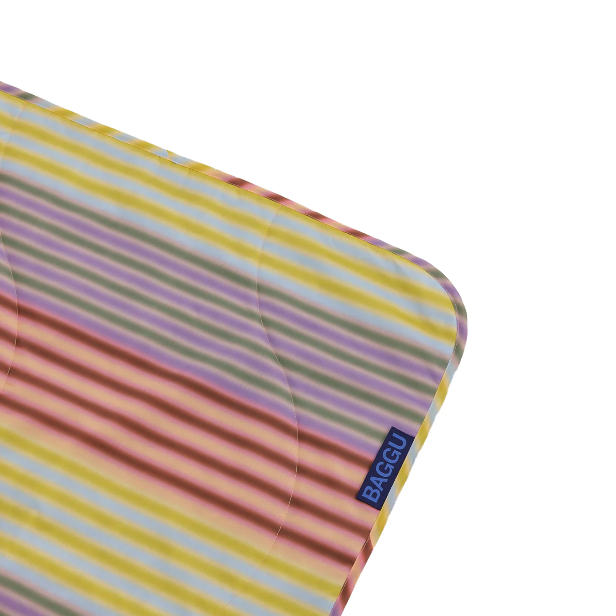 Baggu Puffy Picnic Blanket, Gradient Stripe Multi - Image 2