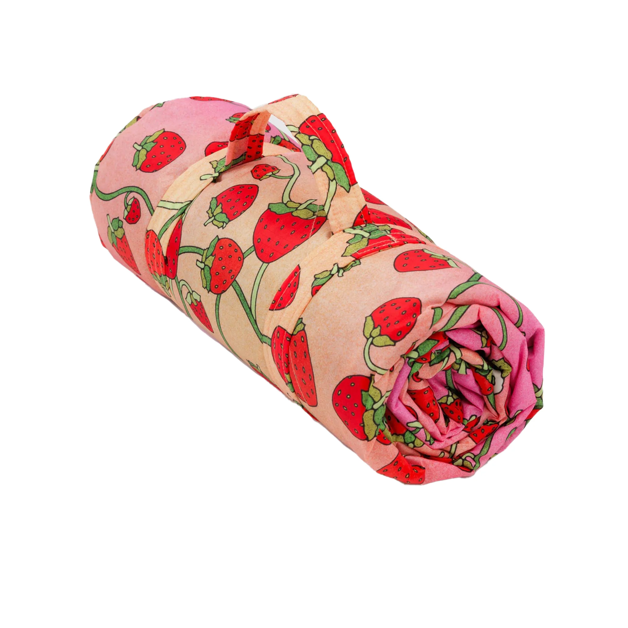 Baggu Puffy Picnic Blanket, Strawberry Blossom