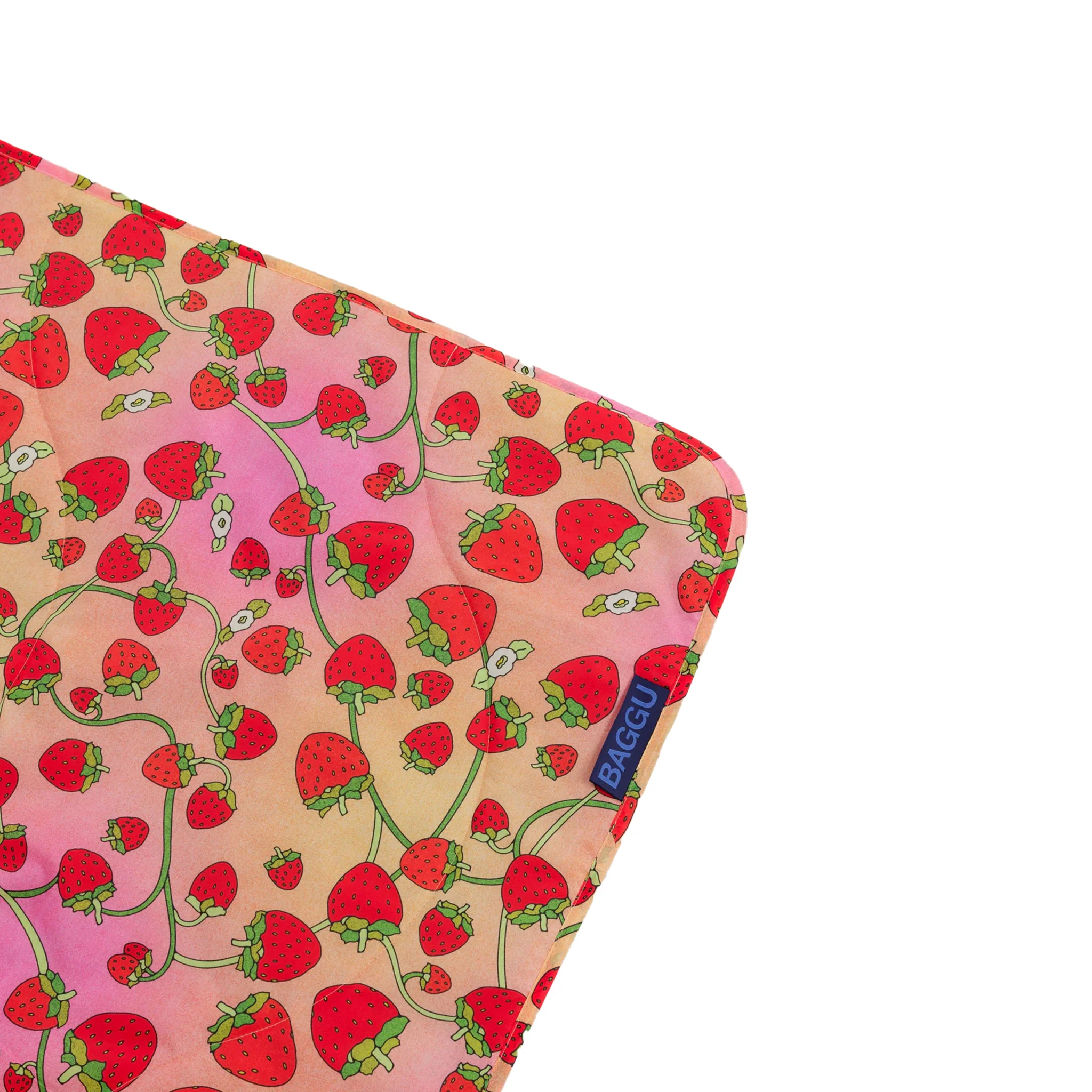 Baggu Puffy Picnic Blanket, Strawberry Blossom - Image 2