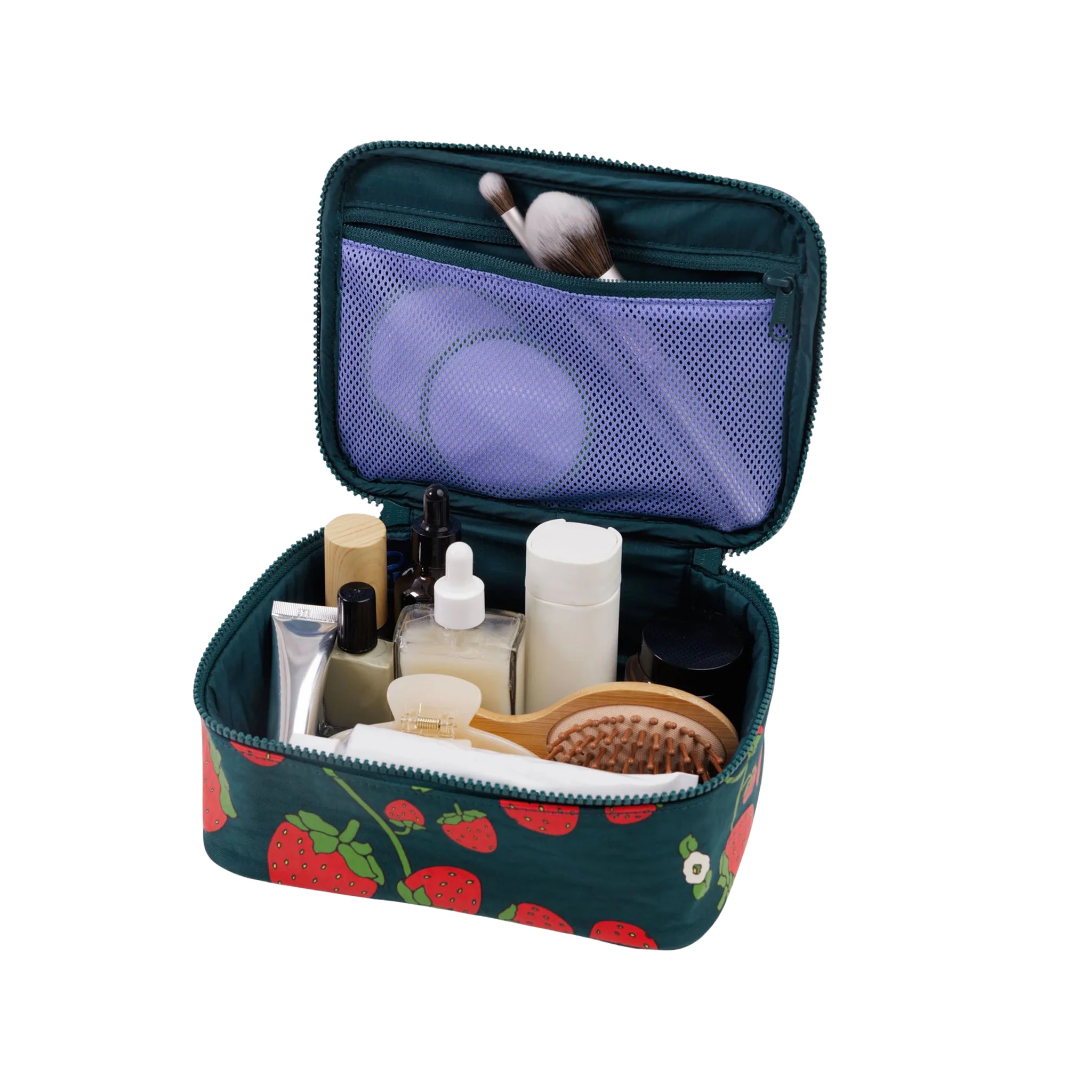 Baggu Small Cosmetic Case, Strawberry Blossom - Image 2