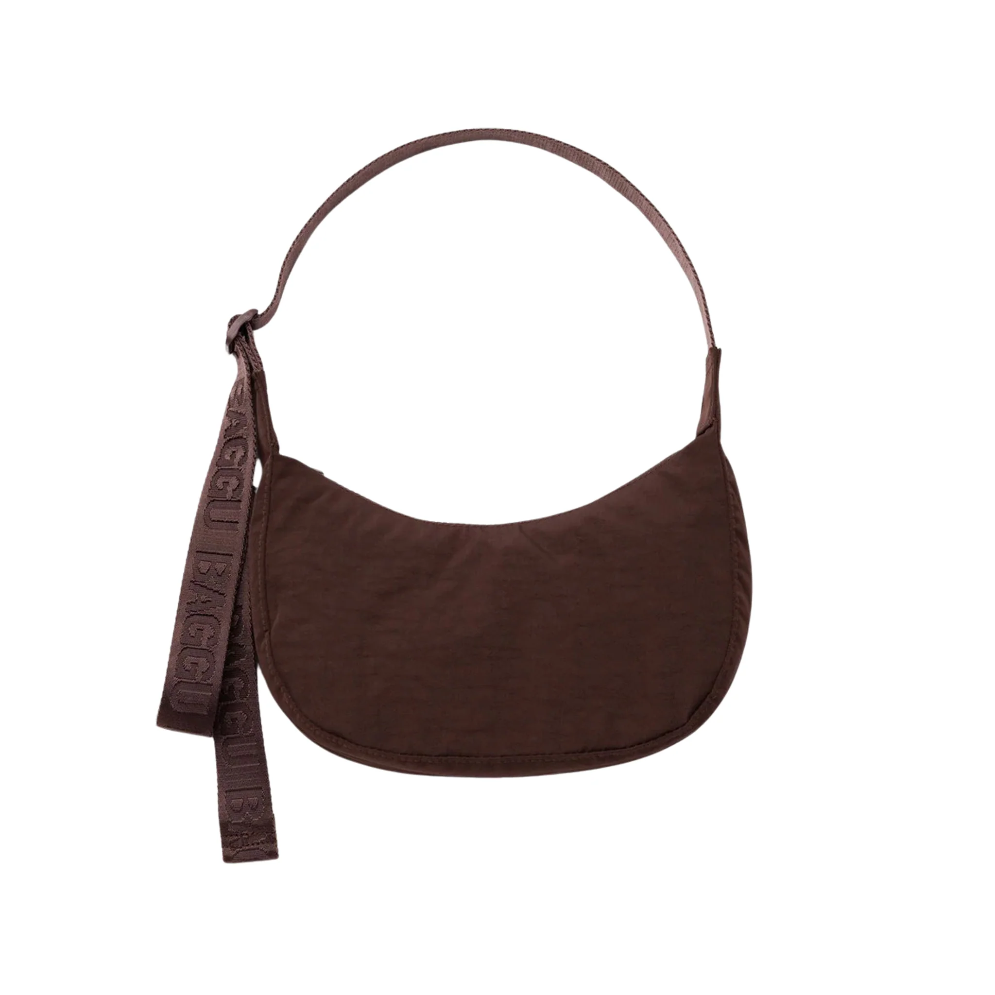 Baggu Small Nylon Crescent Bag, Coffee