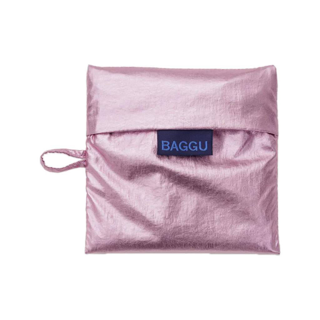 Baggu Standard Shopper Bag, Blush Metallic - Image 2