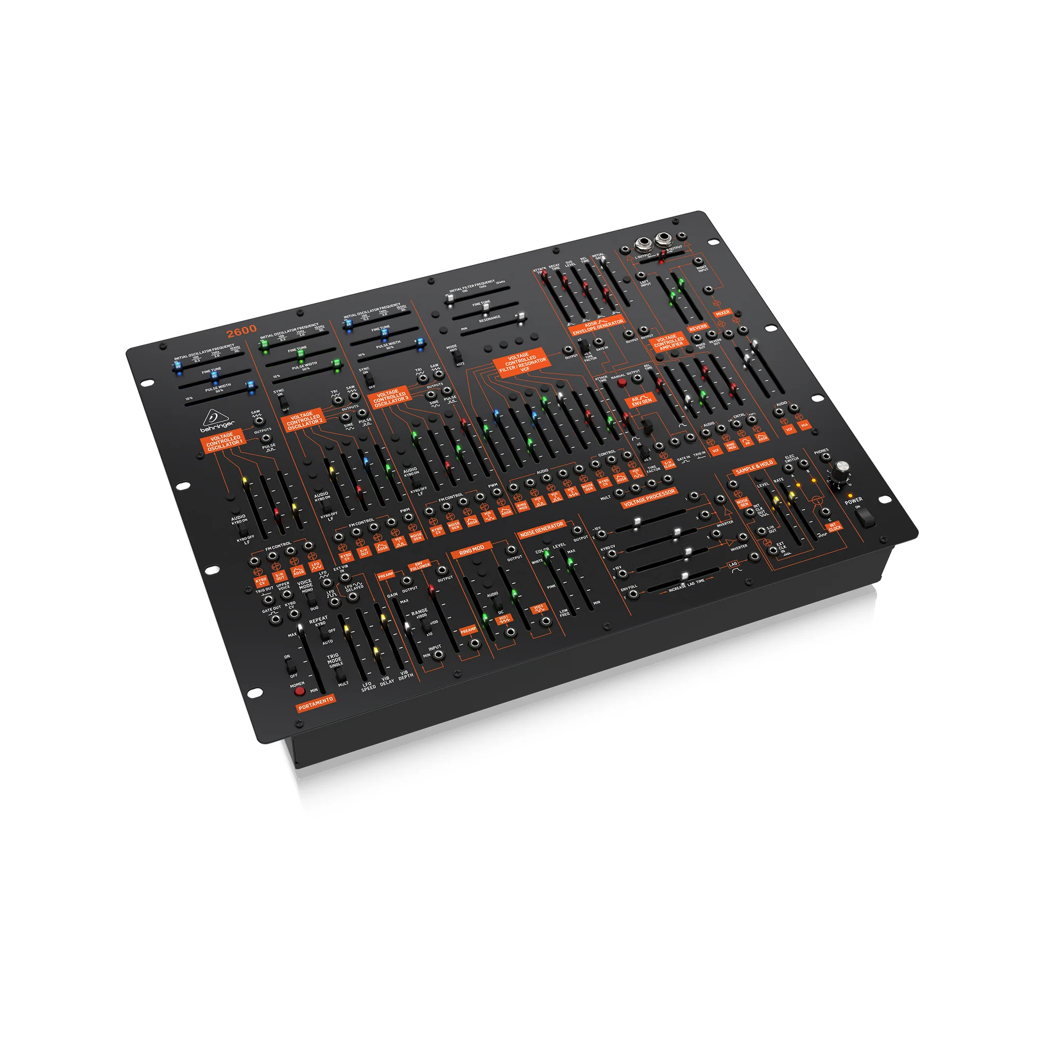 Behringer 2600 Special Edition Semi-Modular Analog Synthesizer with 3 VCOs, Multi-Mode VCF and Sprin - Image 3