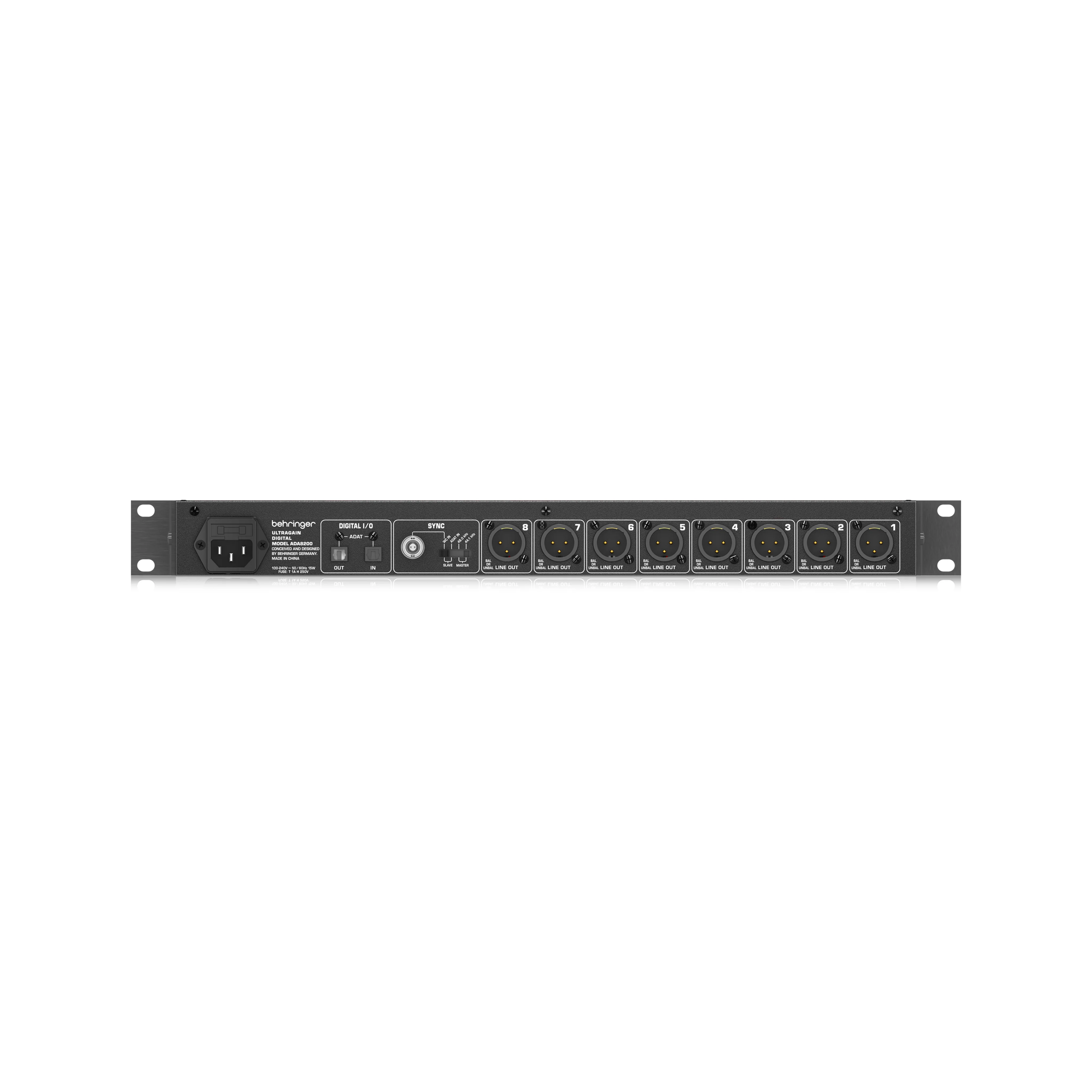 Behringer ADA8200 8-channel Microphone Preamp w/ ADAT Optical Out - Image 4