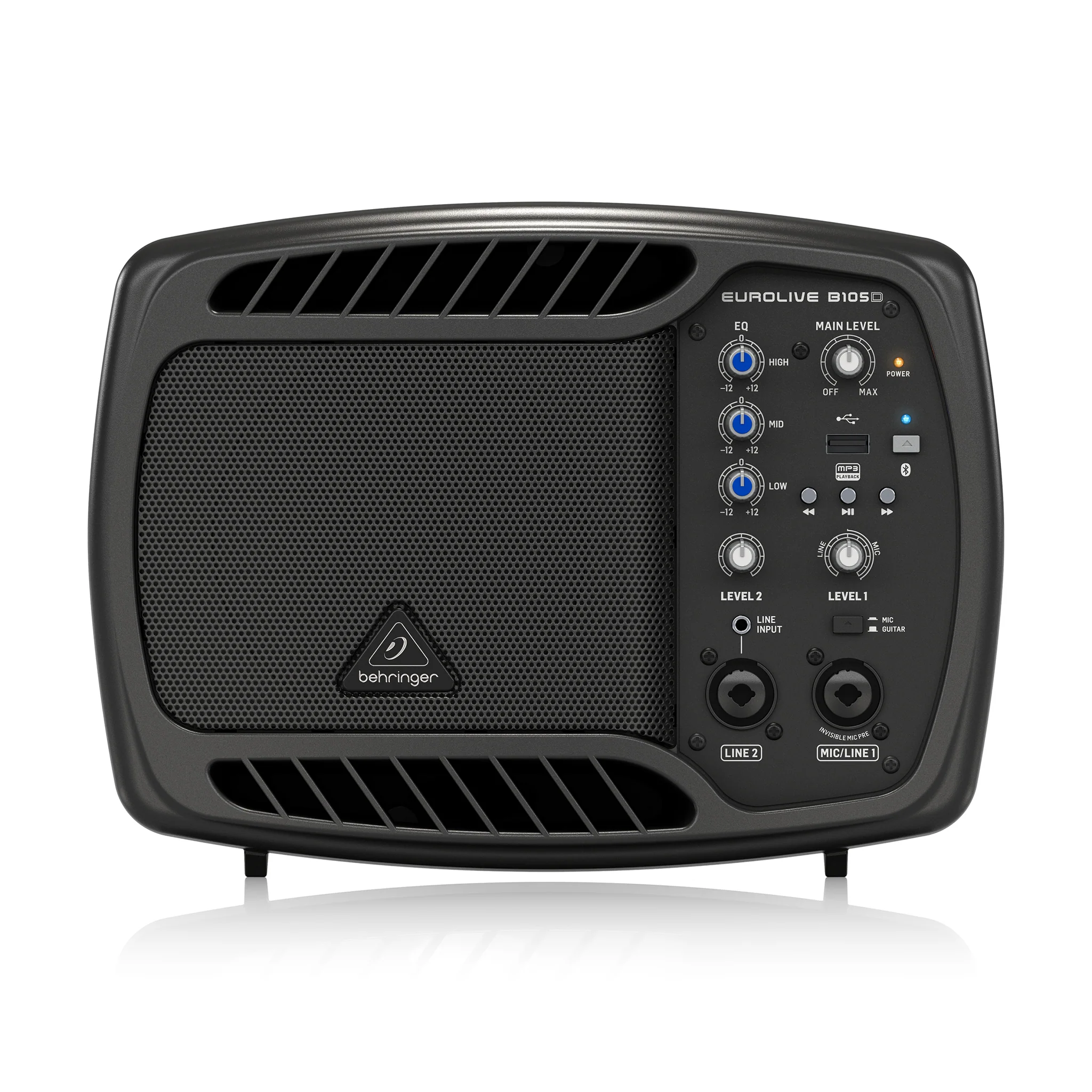 Behringer B105D Ultra-Compact 50W PA/Monitor Speaker w/ MP3 Player and Bluetooth