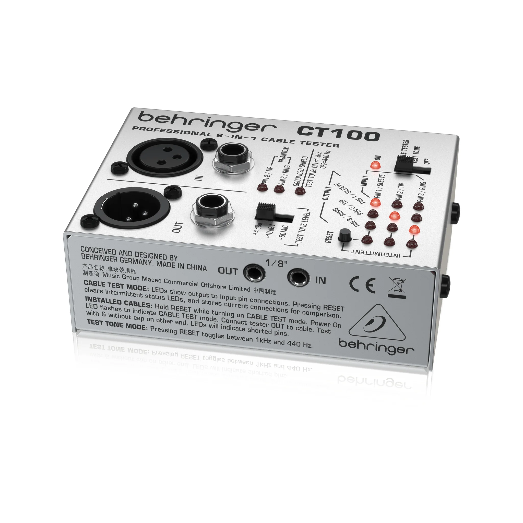 Behringer CT100 6-in-1 Cable Tester - Image 2