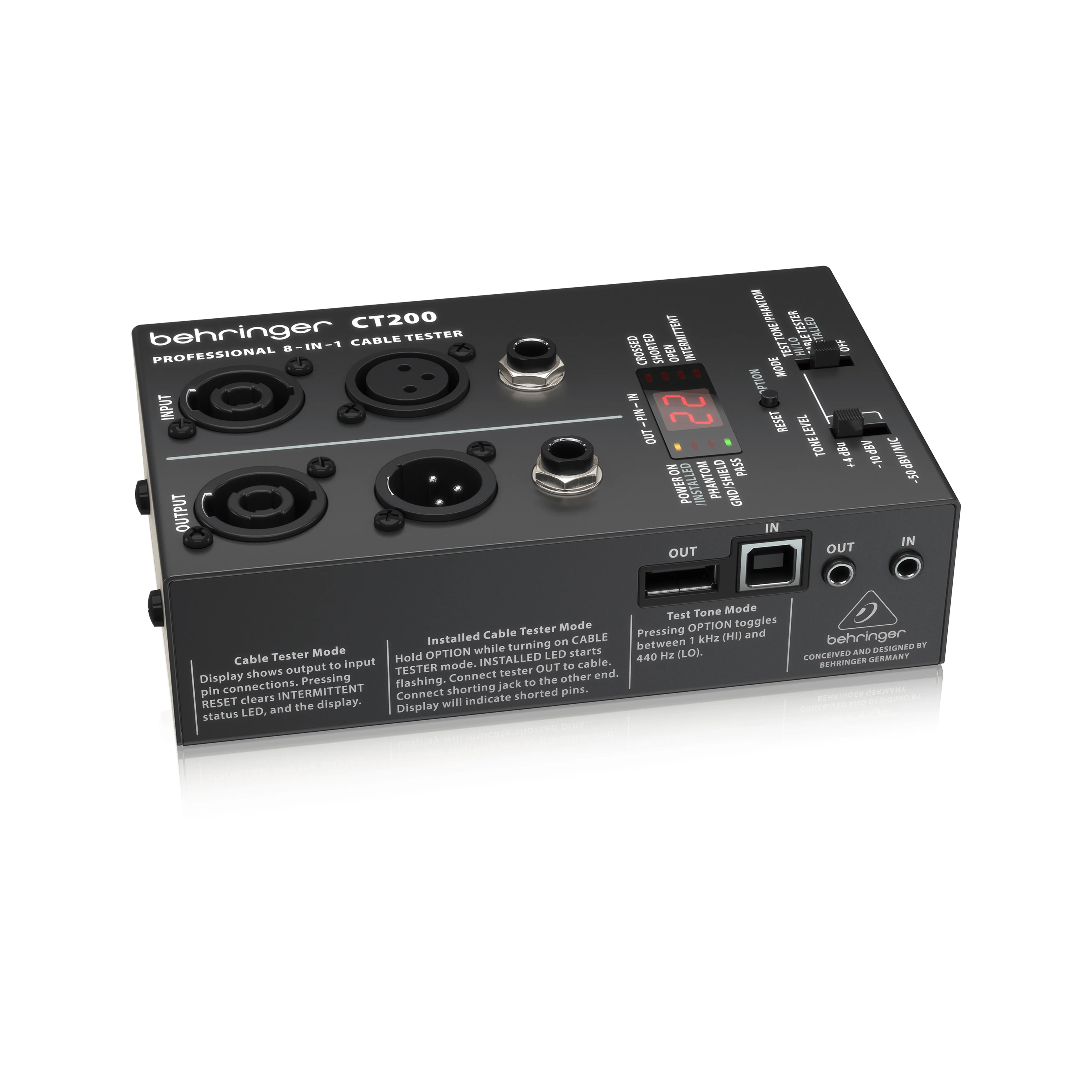 Behringer CT200 8-in-1 Cable Tester - Image 3
