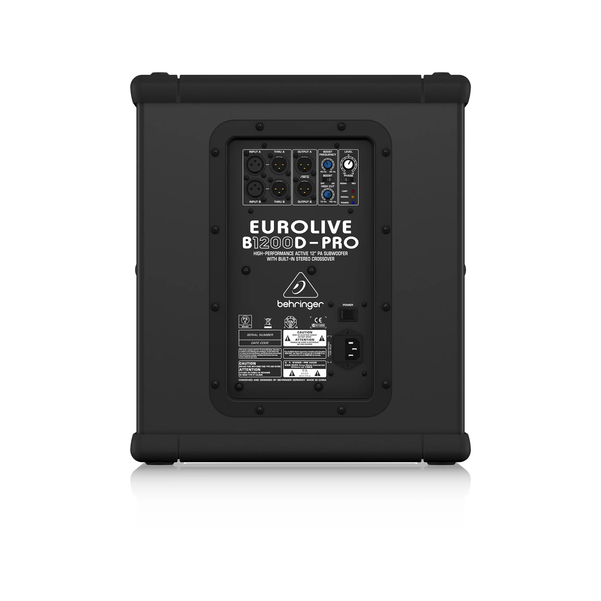 Behringer Eurolive B1200D-PRO 500W 12 inch Powered Subwoofer - Image 4