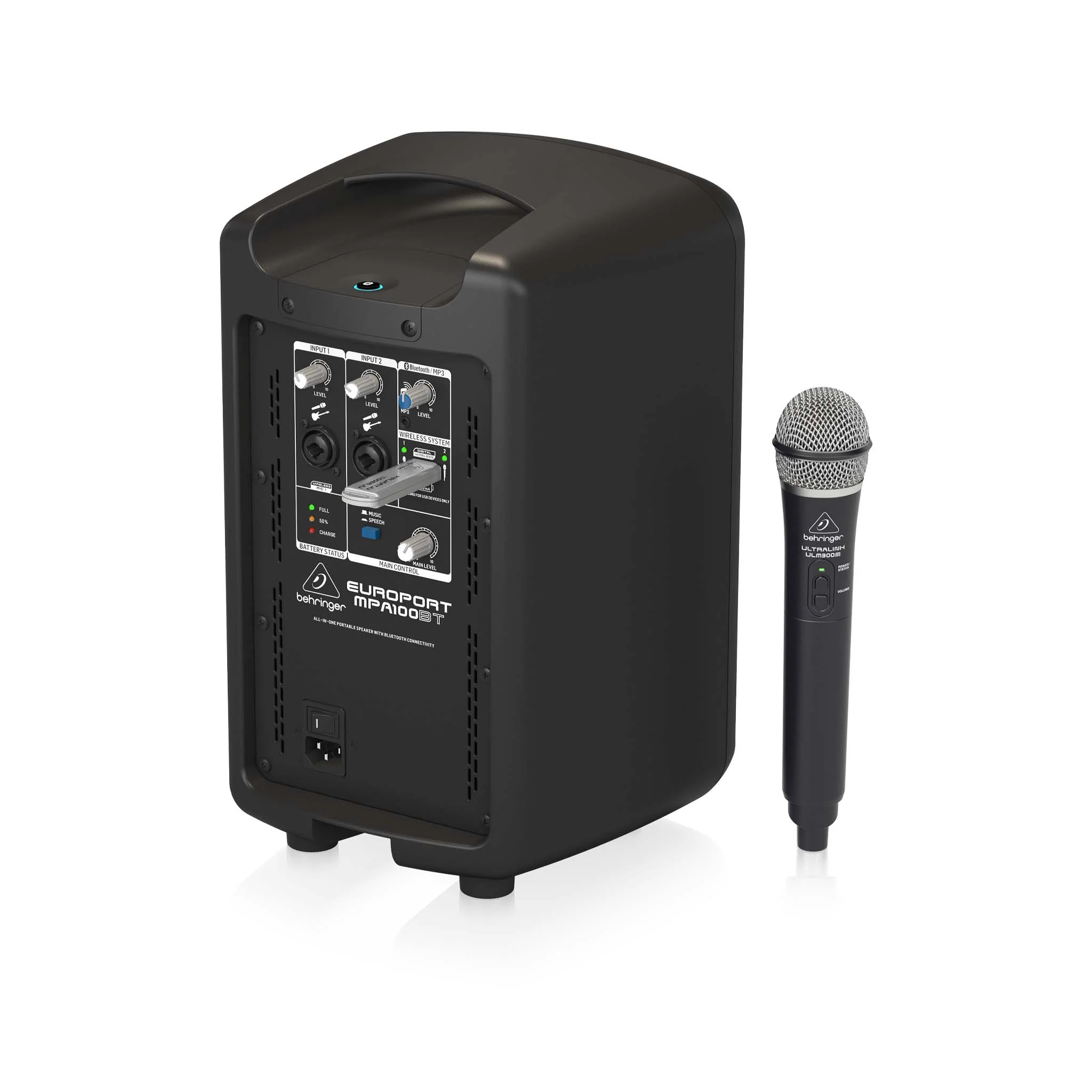 Behringer Europort MPA100BT 100W Speaker with Microphone - Image 6