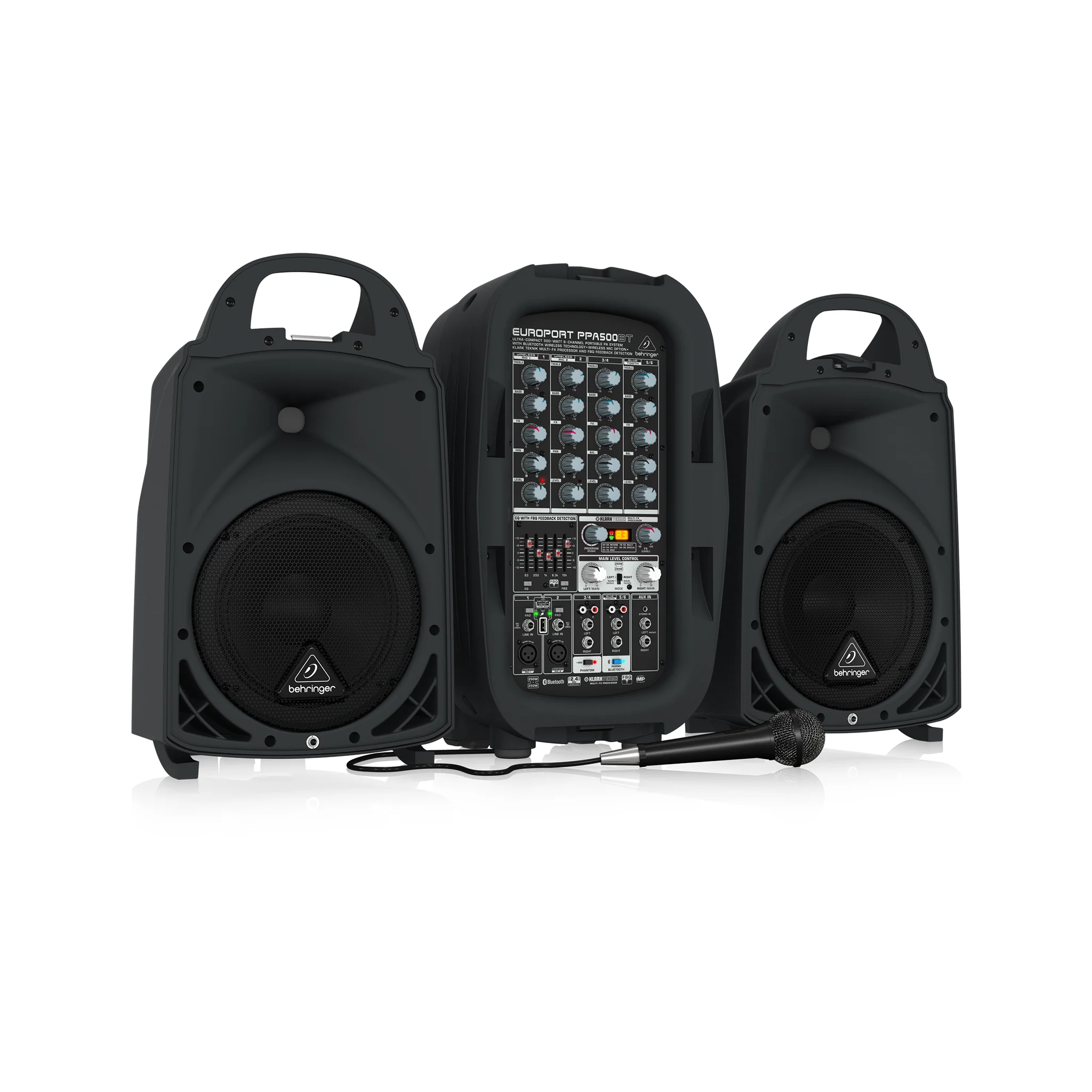 Behringer Europort PPA500BT 6-channel Portable PA System with Bluetooth - Image 2