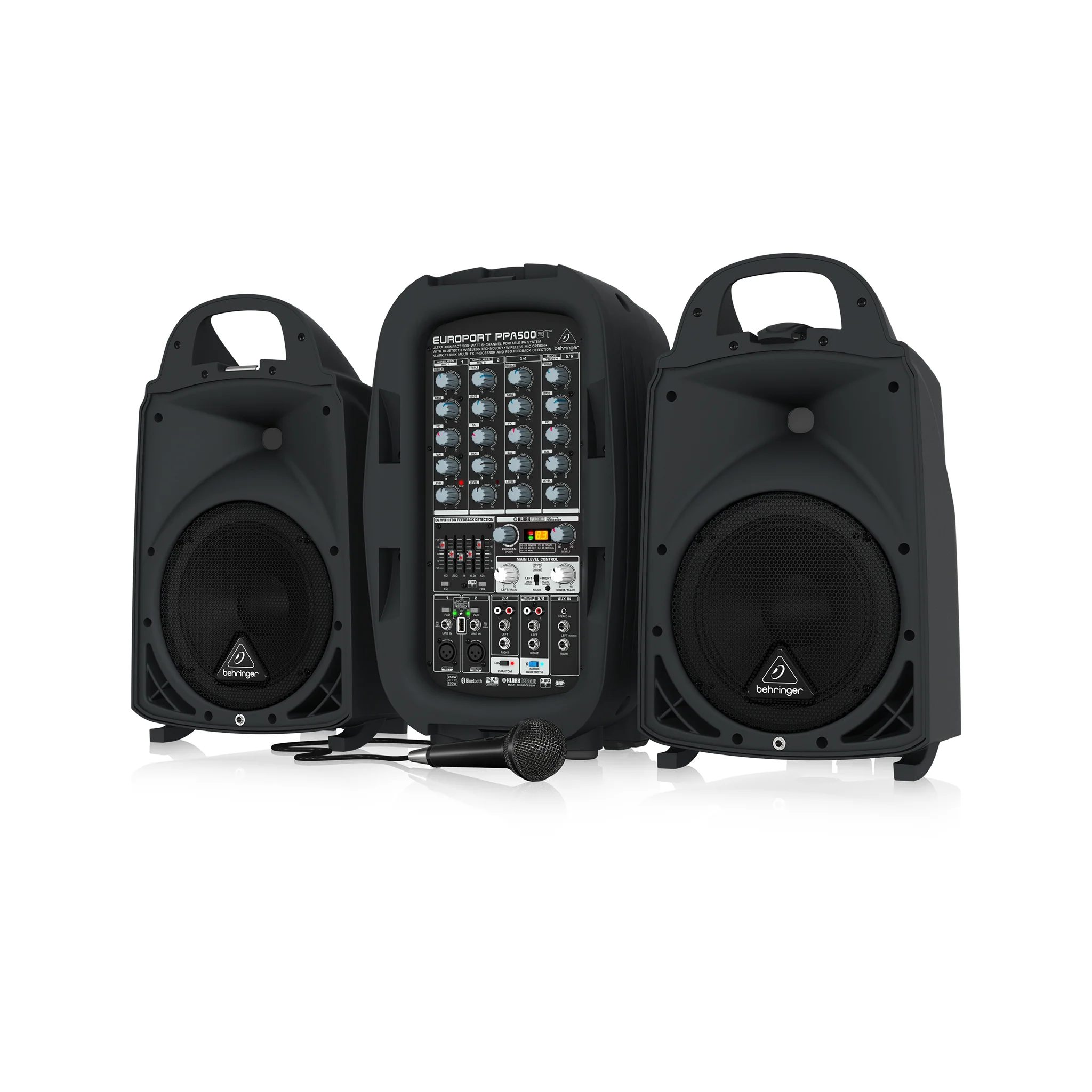 Behringer Europort PPA500BT 6-channel Portable PA System with Bluetooth - Image 3
