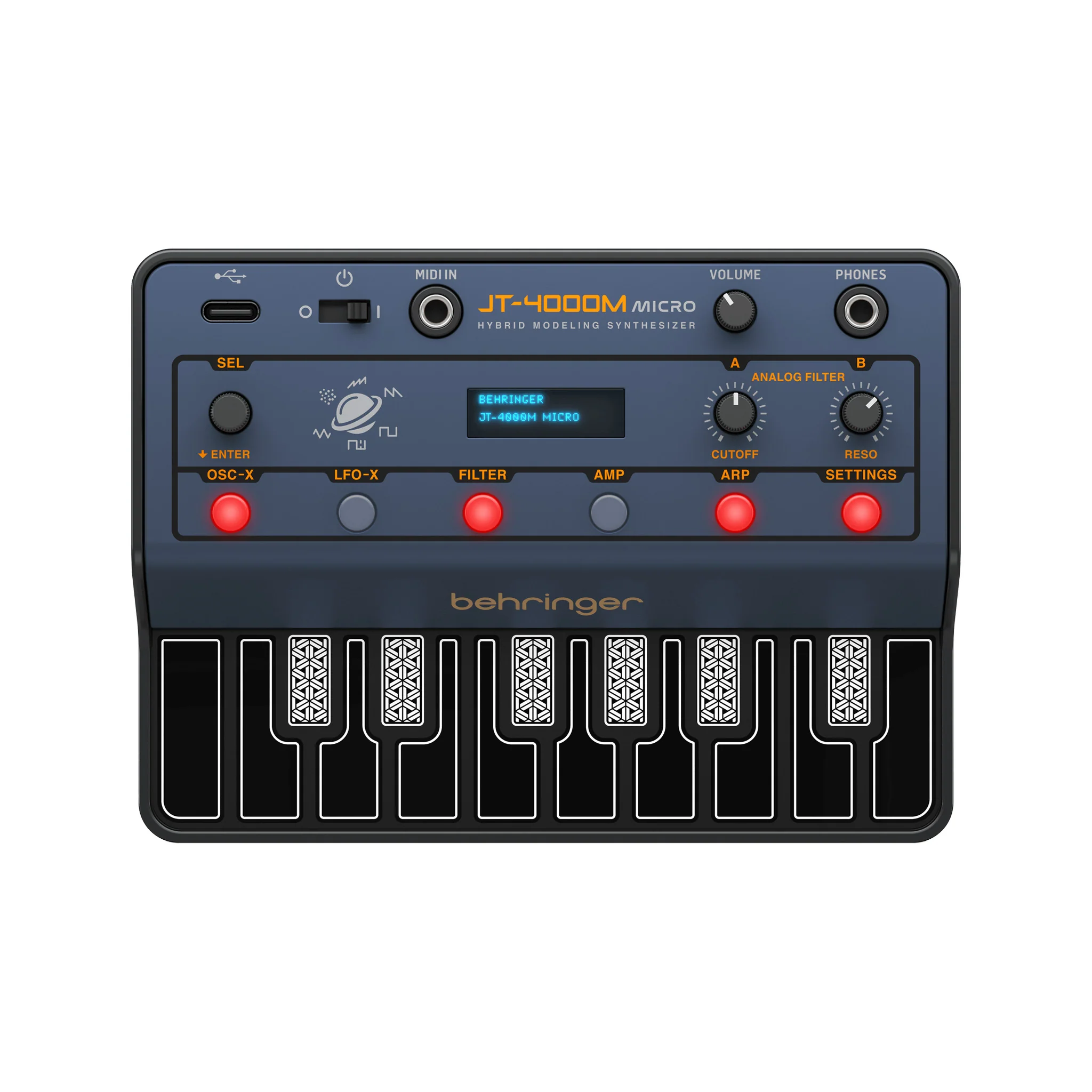 Behringer JT-4000M MICRO Portable 4-Voice Hybrid Synthesizer