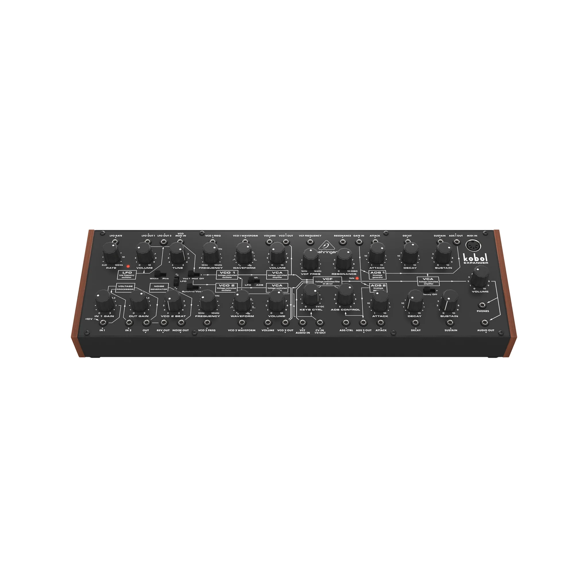 Behringer Kobol Expander Semi-Modular Analog Synthesizer, EU Plug - Image 2