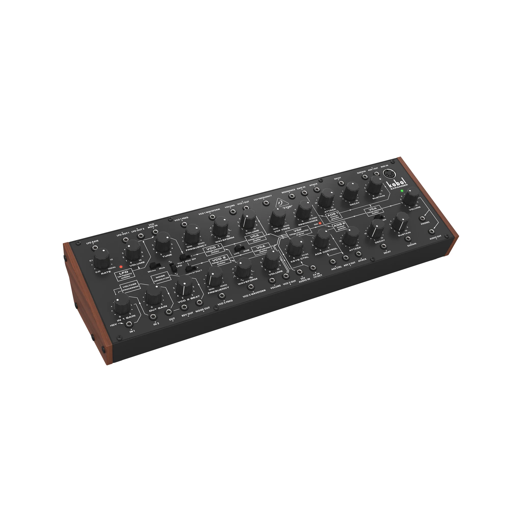 Behringer Kobol Expander Semi-Modular Analog Synthesizer, EU Plug - Image 3
