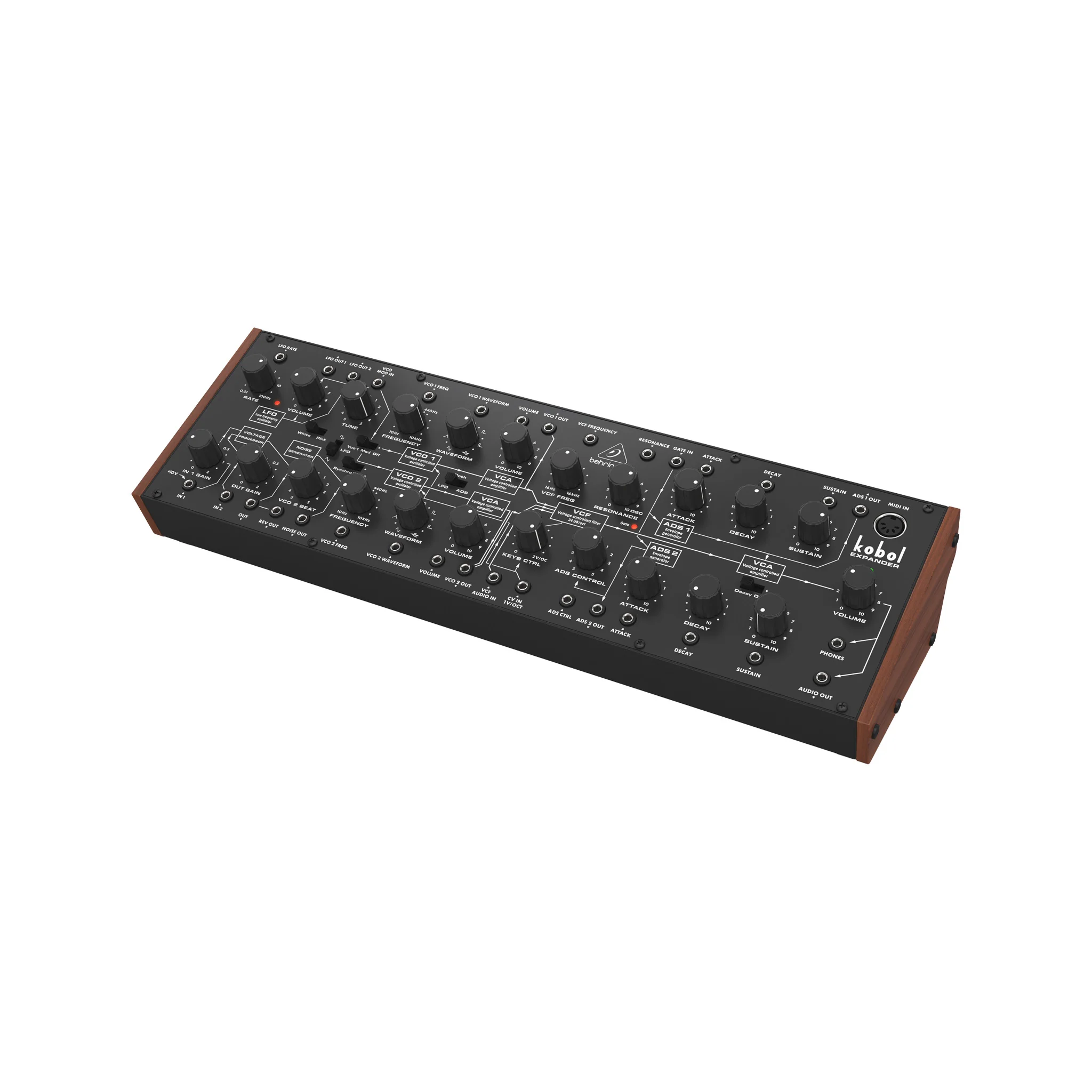 Behringer Kobol Expander Semi-Modular Analog Synthesizer, EU Plug - Image 4
