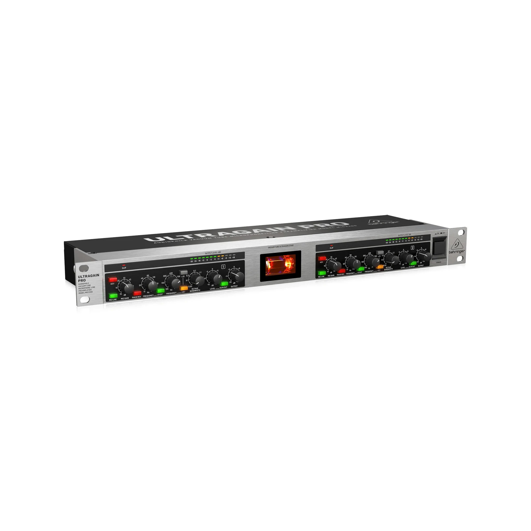 Behringer MIC2200 V2 2-channel Tube Microphone Preamp - Image 2