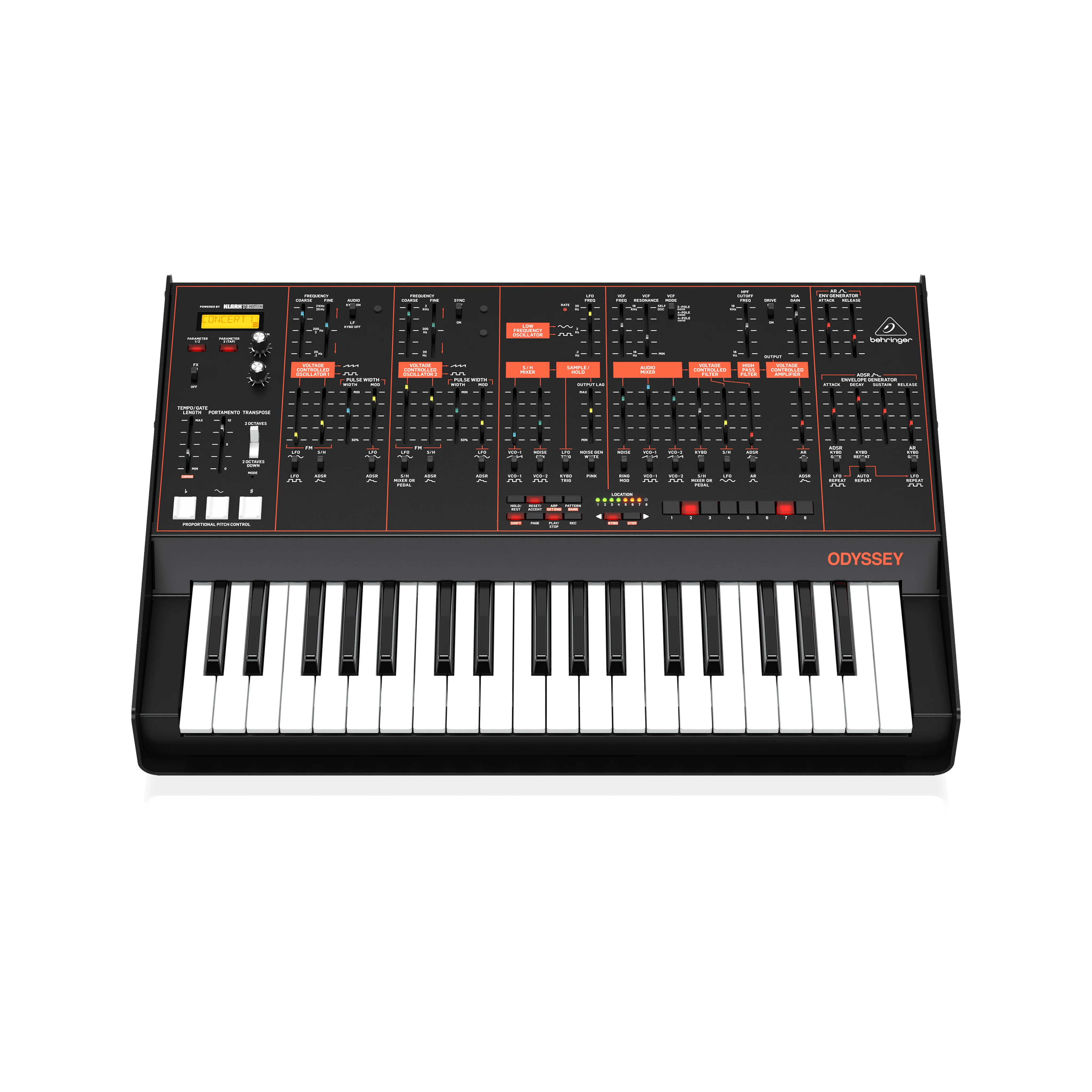 Behringer Odyssey - Analog Synthesizer with 37 Full-Size Keys, Dual VCOs, 3-Way Multi-Mode VCFs, 32- - Image 2