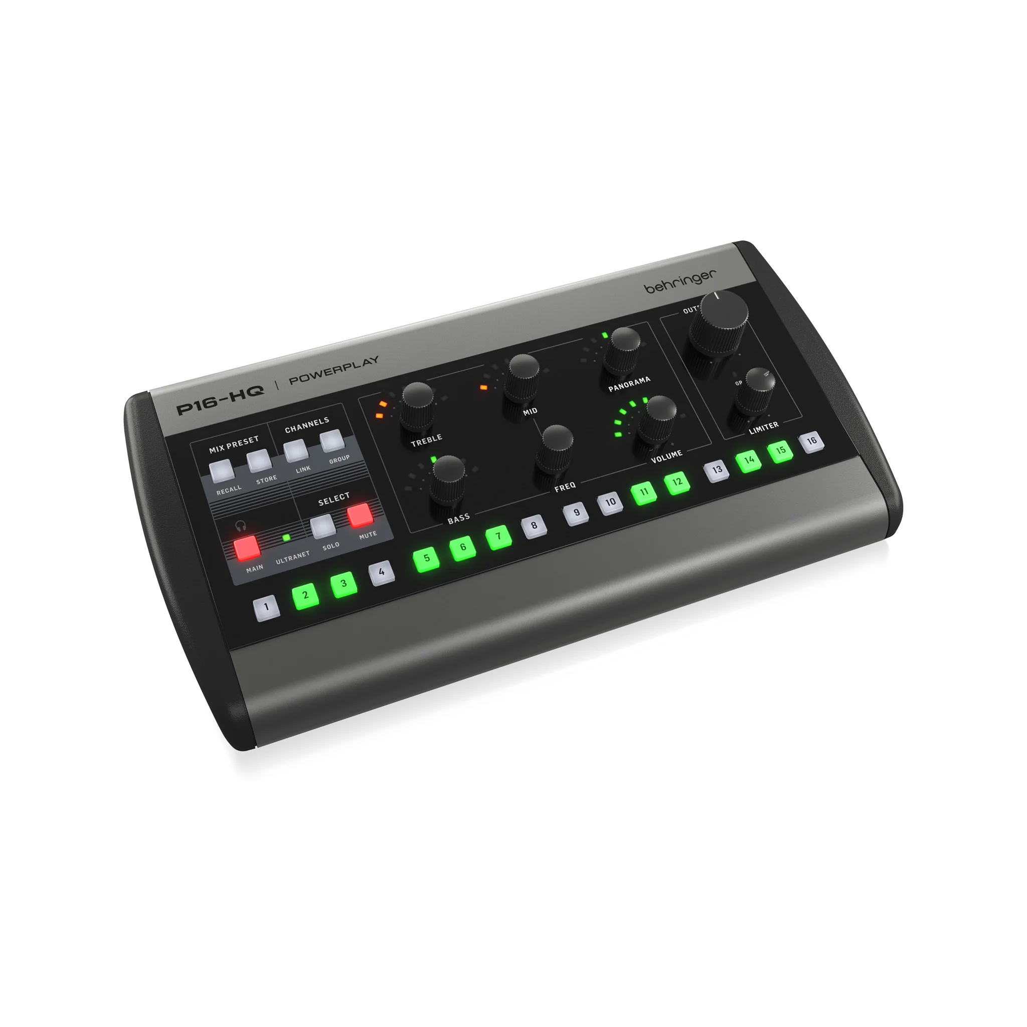 Behringer P16-HQ 16-Channel Personal Monitoring Mixer, EU Plug - Image 3