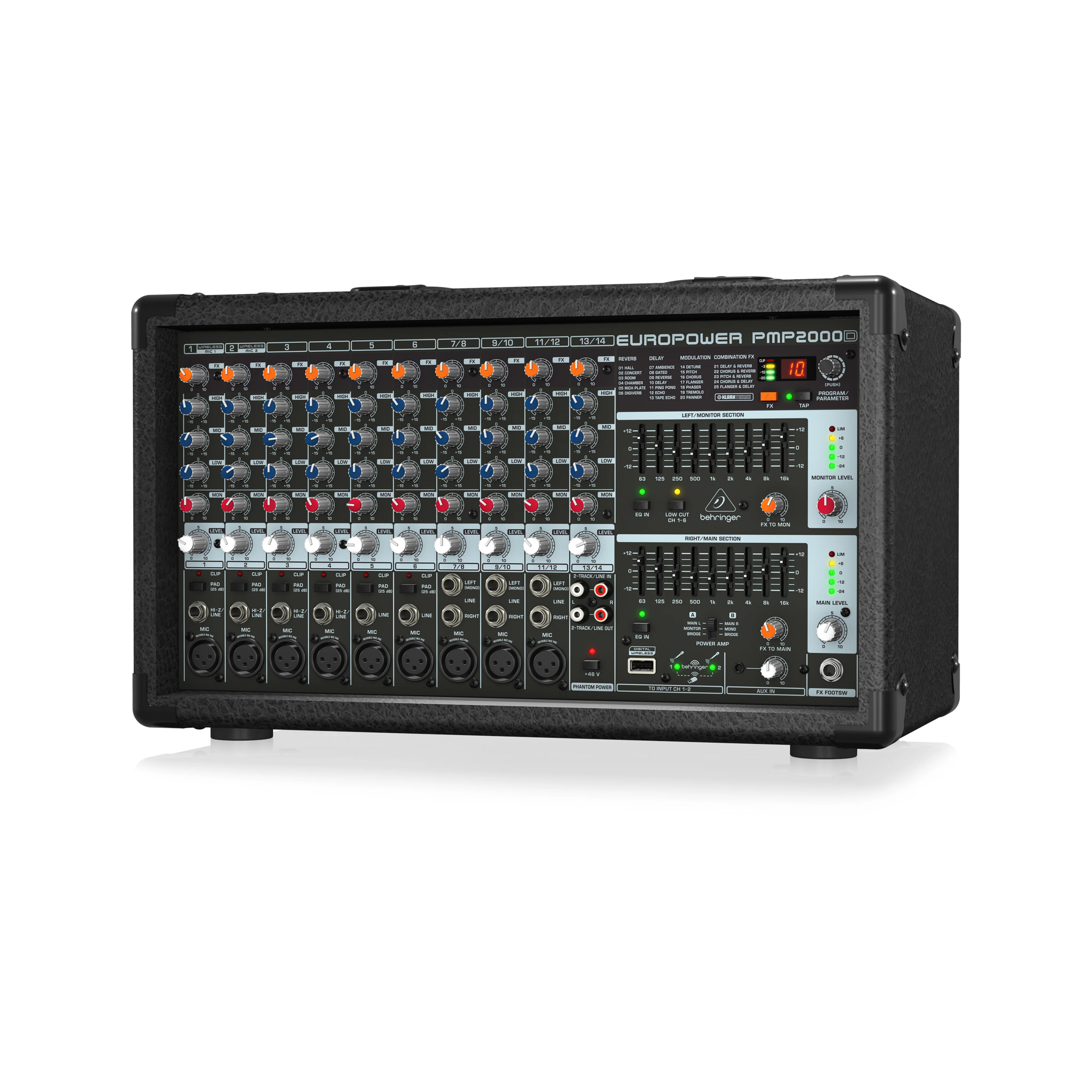Behringer PMP2000D 14-channel 2000W Powered Mixer - Image 2