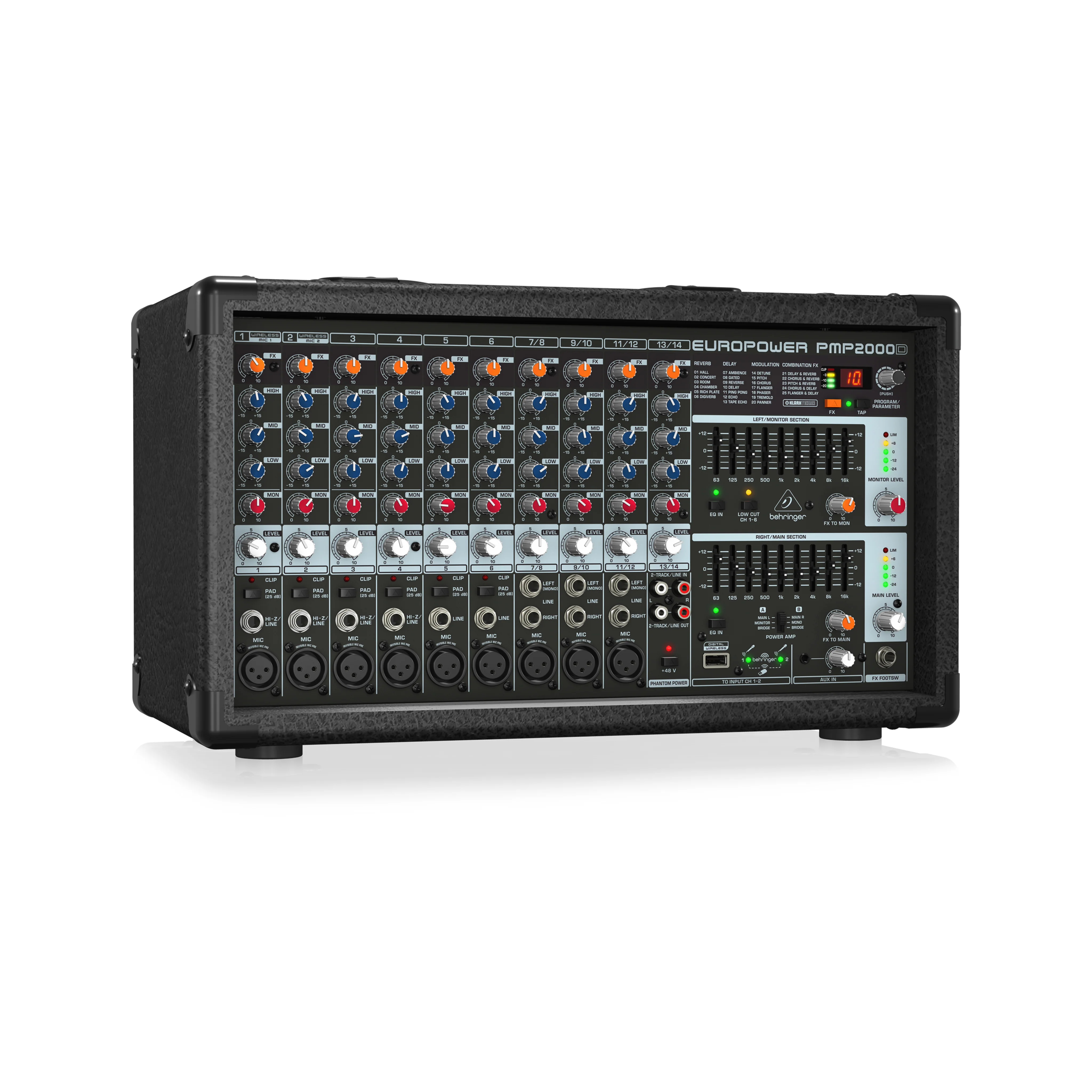 Behringer PMP2000D 14-channel 2000W Powered Mixer - Image 3