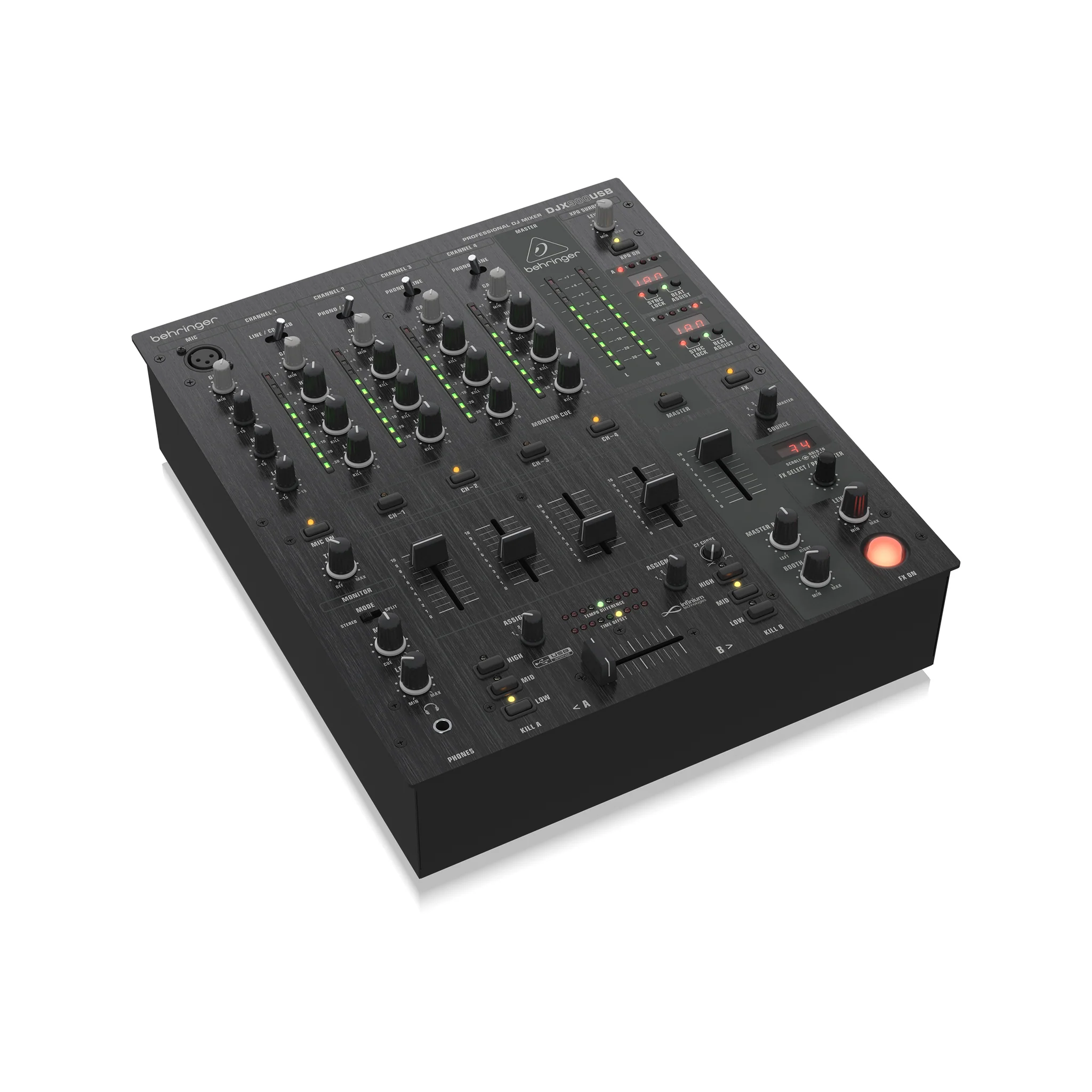 Behringer Pro Mixer DJX900USB 4-channel DJ Mixer - Image 3
