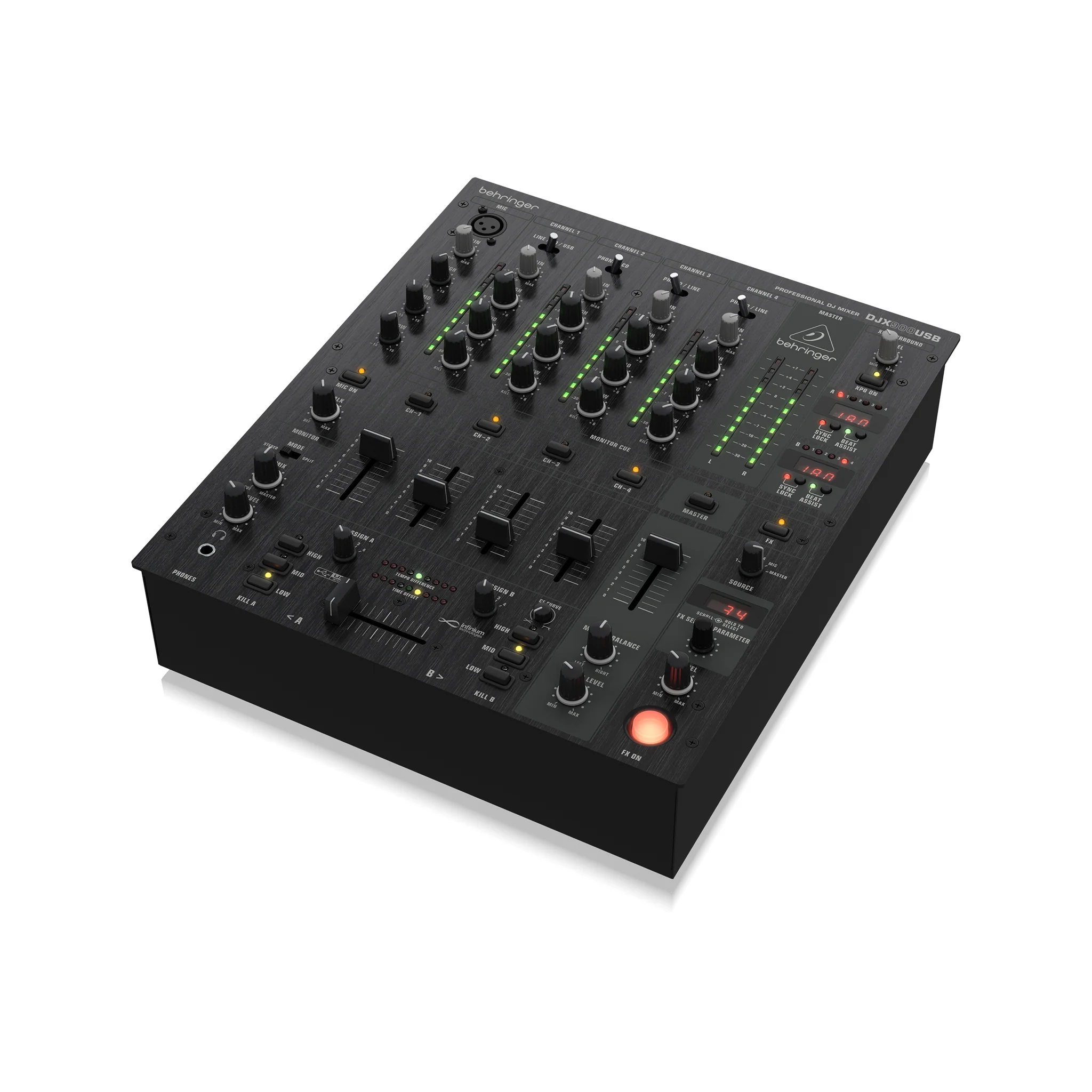 Behringer Pro Mixer DJX900USB 4-channel DJ Mixer - Image 4