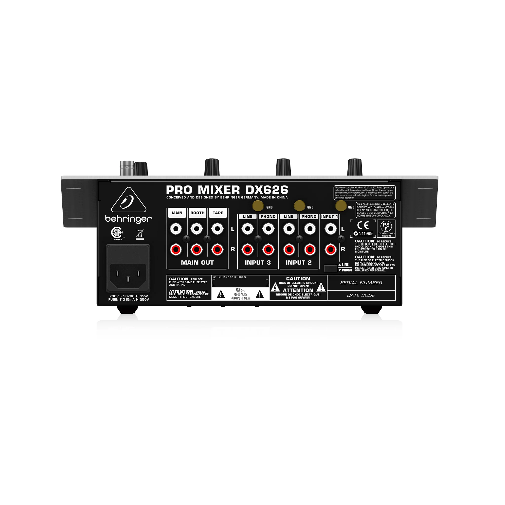 Behringer Pro Mixer DX626 3-channel DJ Mixer - Image 5