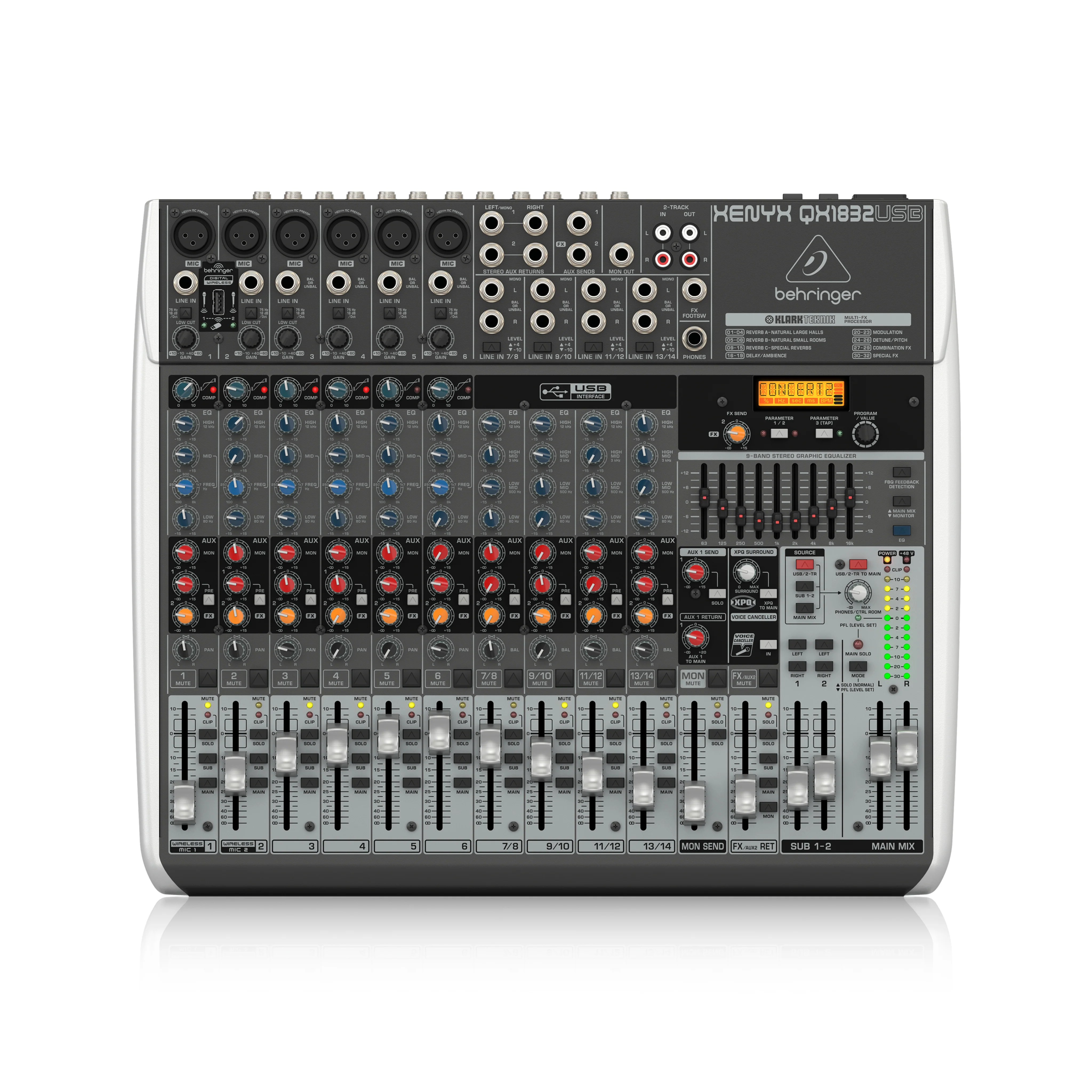 Behringer QX1832USB Xenyx Mixer w/ USB and Effects