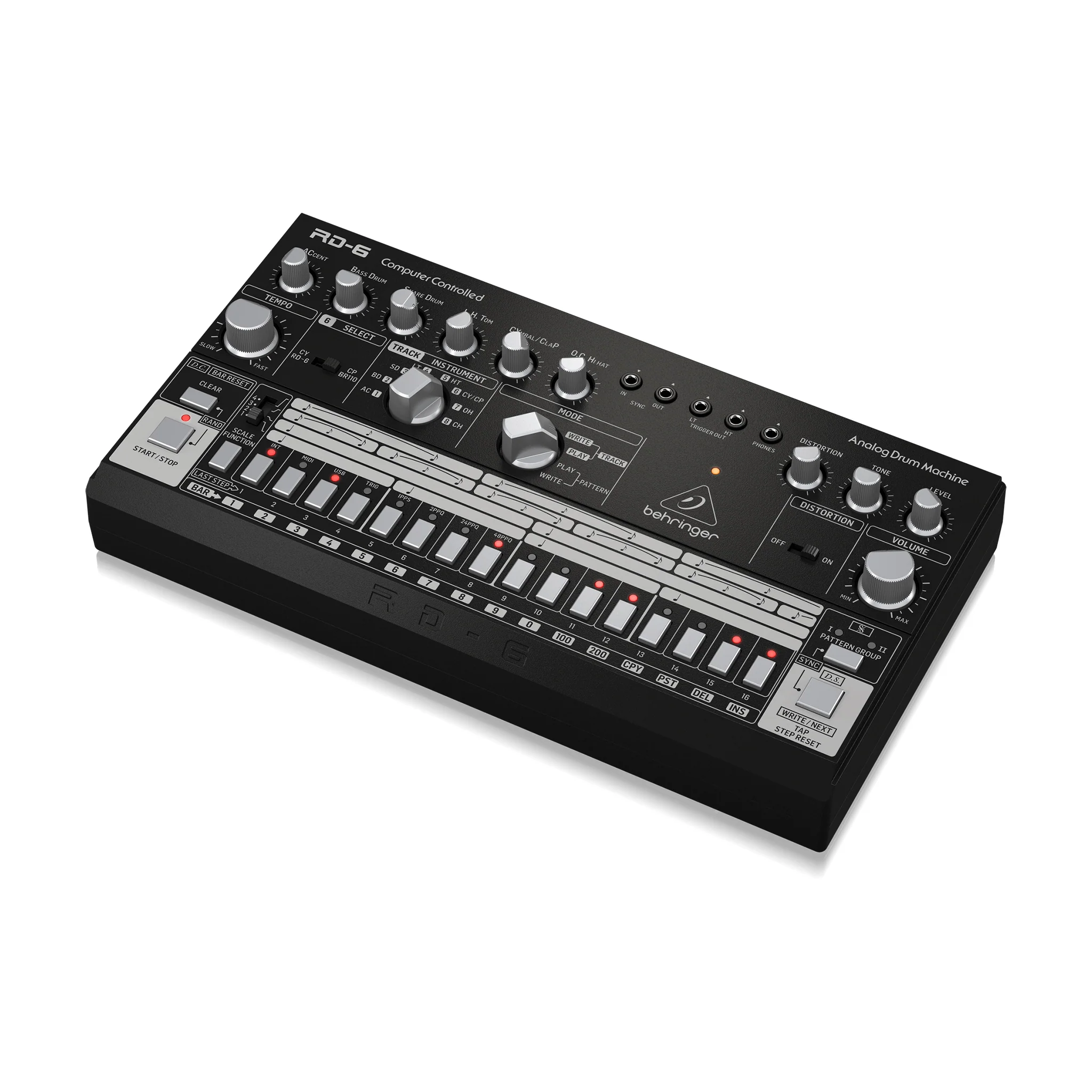 Behringer RD-6-BK Electronic Drum Controller, Black - Image 4