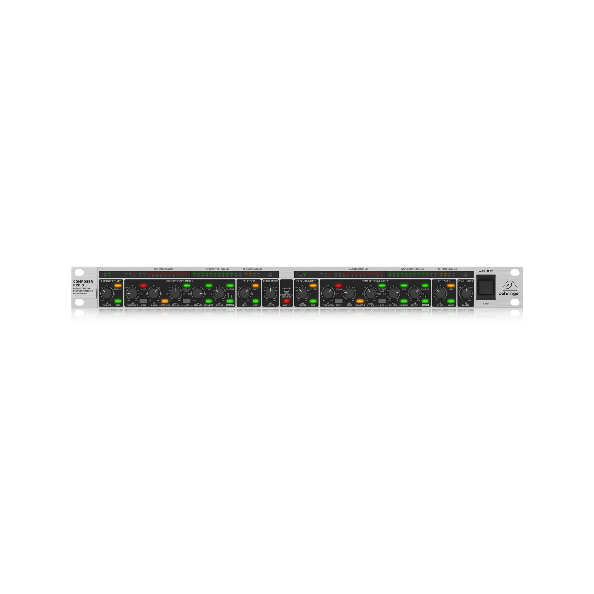 Behringer Reference-Class 2-Channel Expander/Gate/Compressor/Peak Limiter with Integrated De-Esser, D
