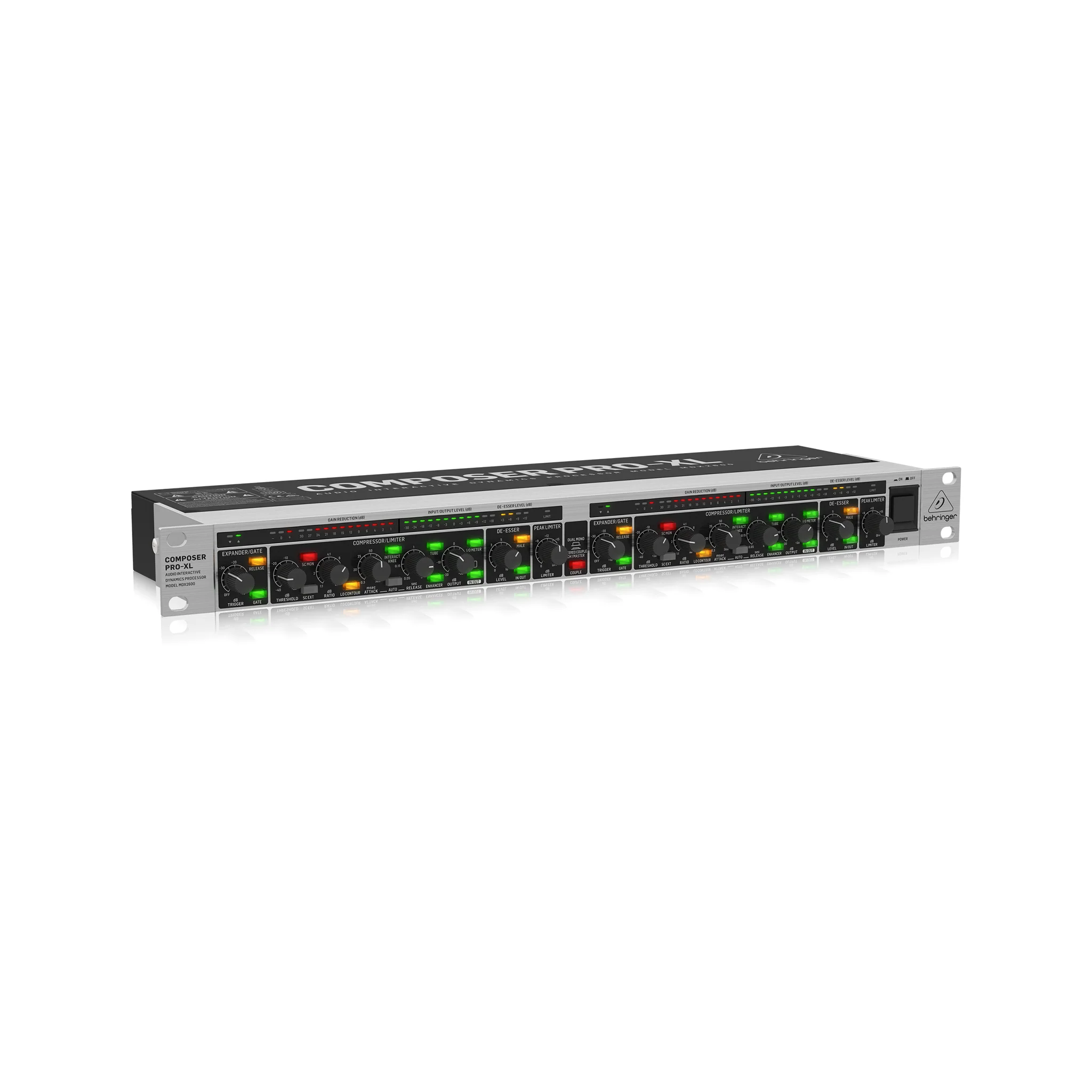 Behringer Reference-Class 2-Channel Expander/Gate/Compressor/Peak Limiter with Integrated De-Esser, D - Image 2